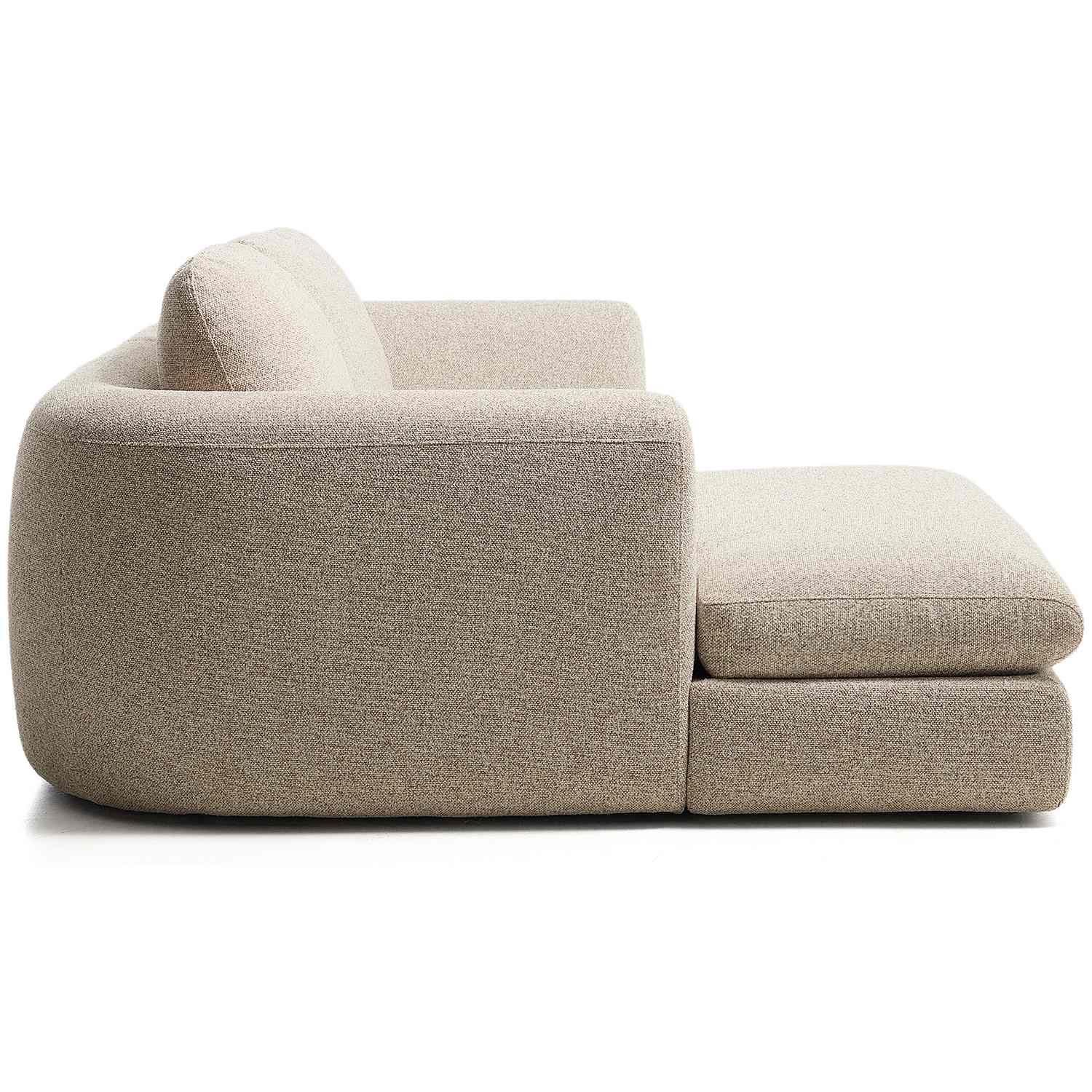 3-Sitzer Sofa Vera mit Chaiselongue links in Beige 232x176 FSC Mix Credit