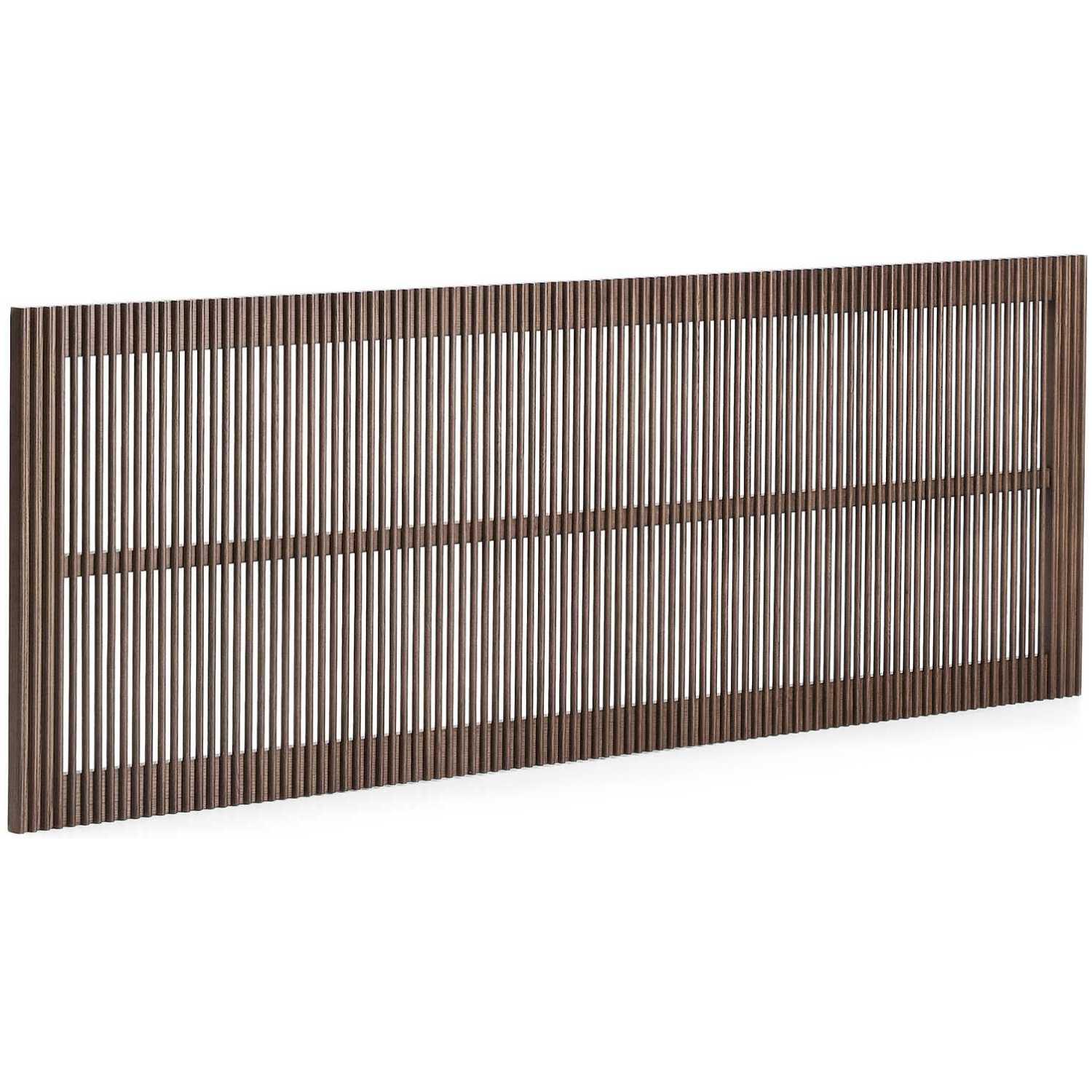 Bettkopfteil Beyla aus massivem Eschenholz mit nussbaumfarbenem Finish für 180cm Betten FSC 100%