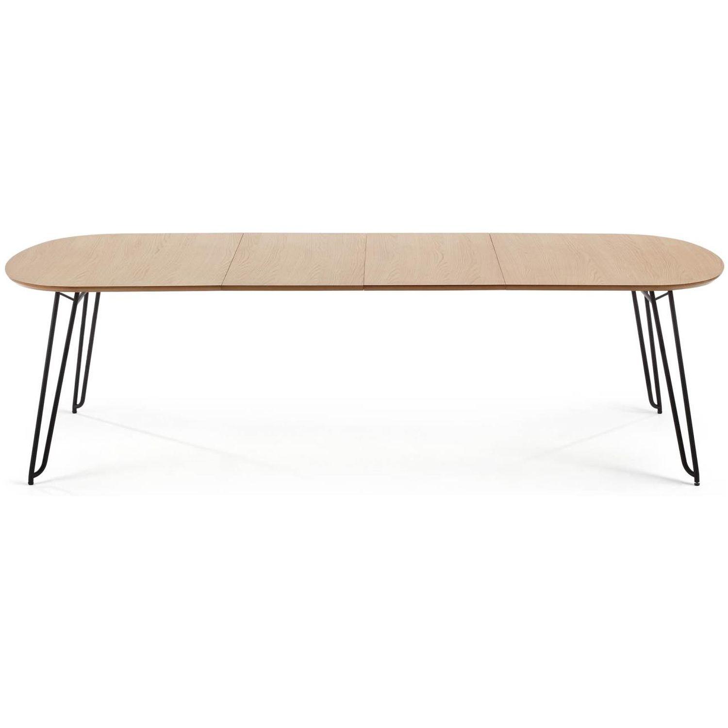Esstisch ausziehbar Novac 140-220x90 Eichenfurnier Stahlbeine