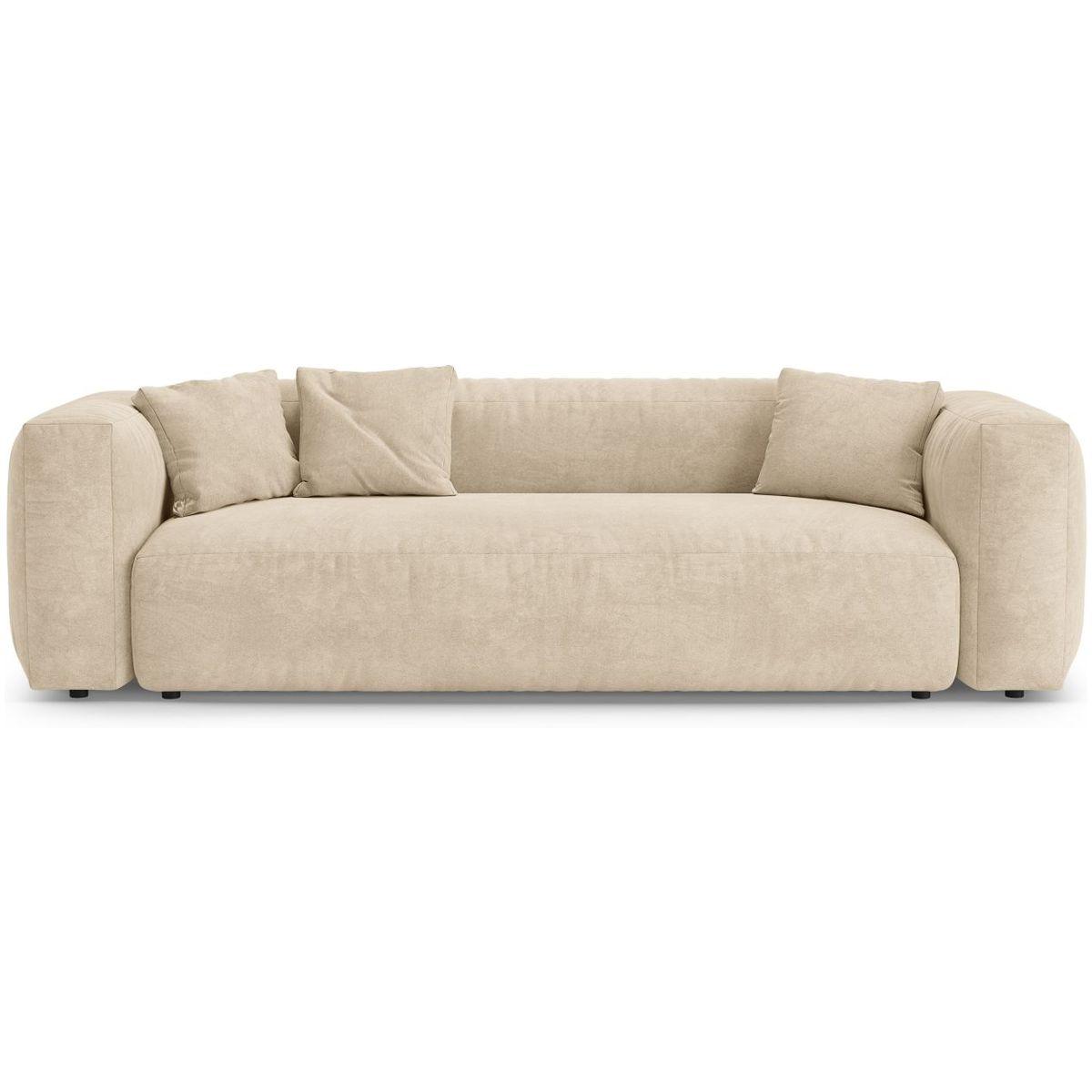 Bettsofa Martina - Grösse: 264x106x75 - Bezug: Velvet (Vogue), Light Beige