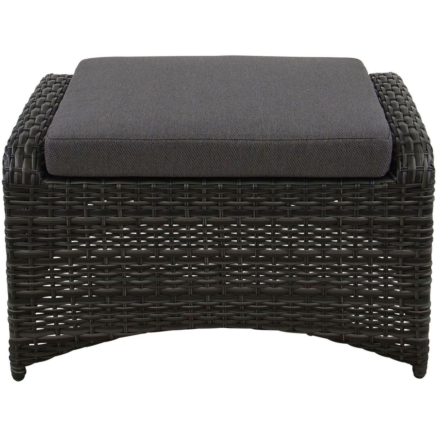 Garten Fusshocker Poly Rattan Nino 72x55