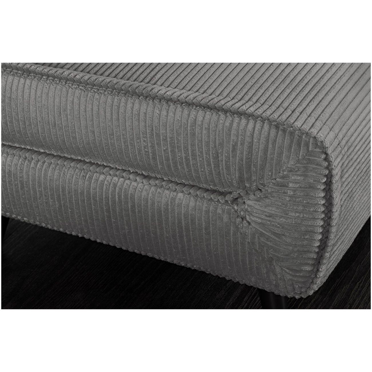 Bettsofa Copenhagen Cord Stoff grau 140
