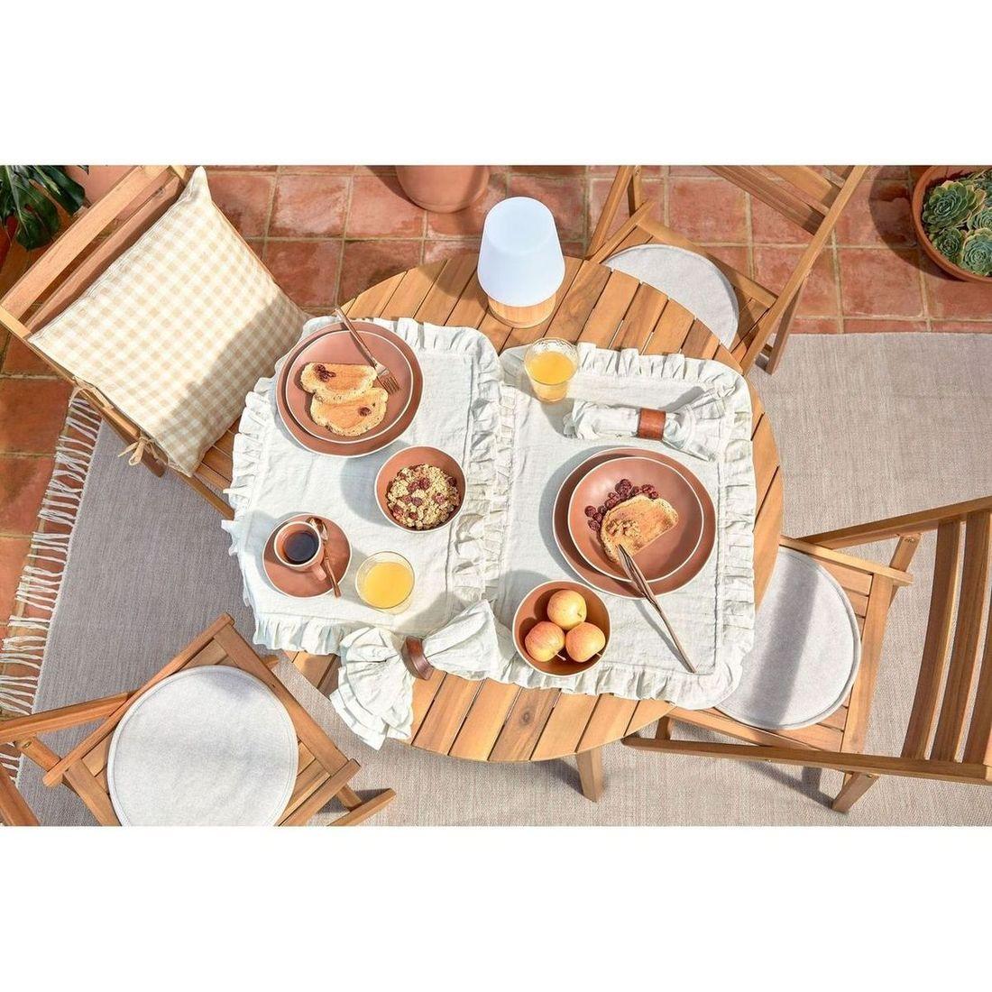 Garten Esstisch rund Verena Akazienholz 90x90