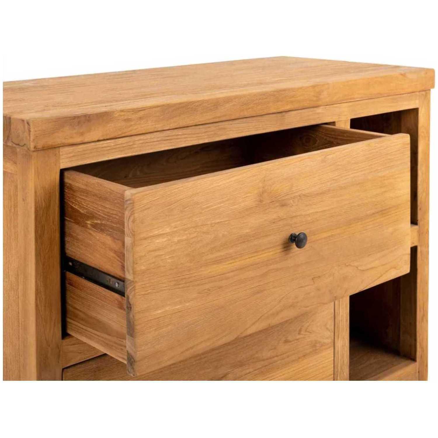 Badezimmermöbel Unterschrank Ulu massives Teakholz natur 108x80