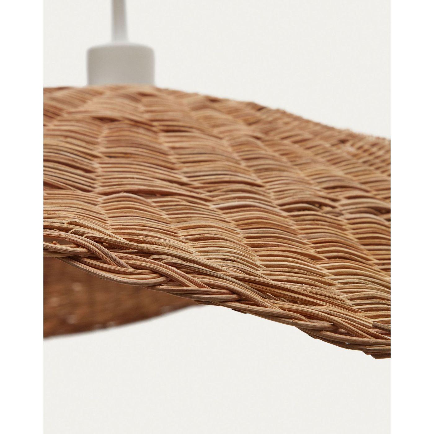 Bisbal Lampenschirm für Pendelleuchte aus Rattan mit natürlichem Finish Ø 80 cm