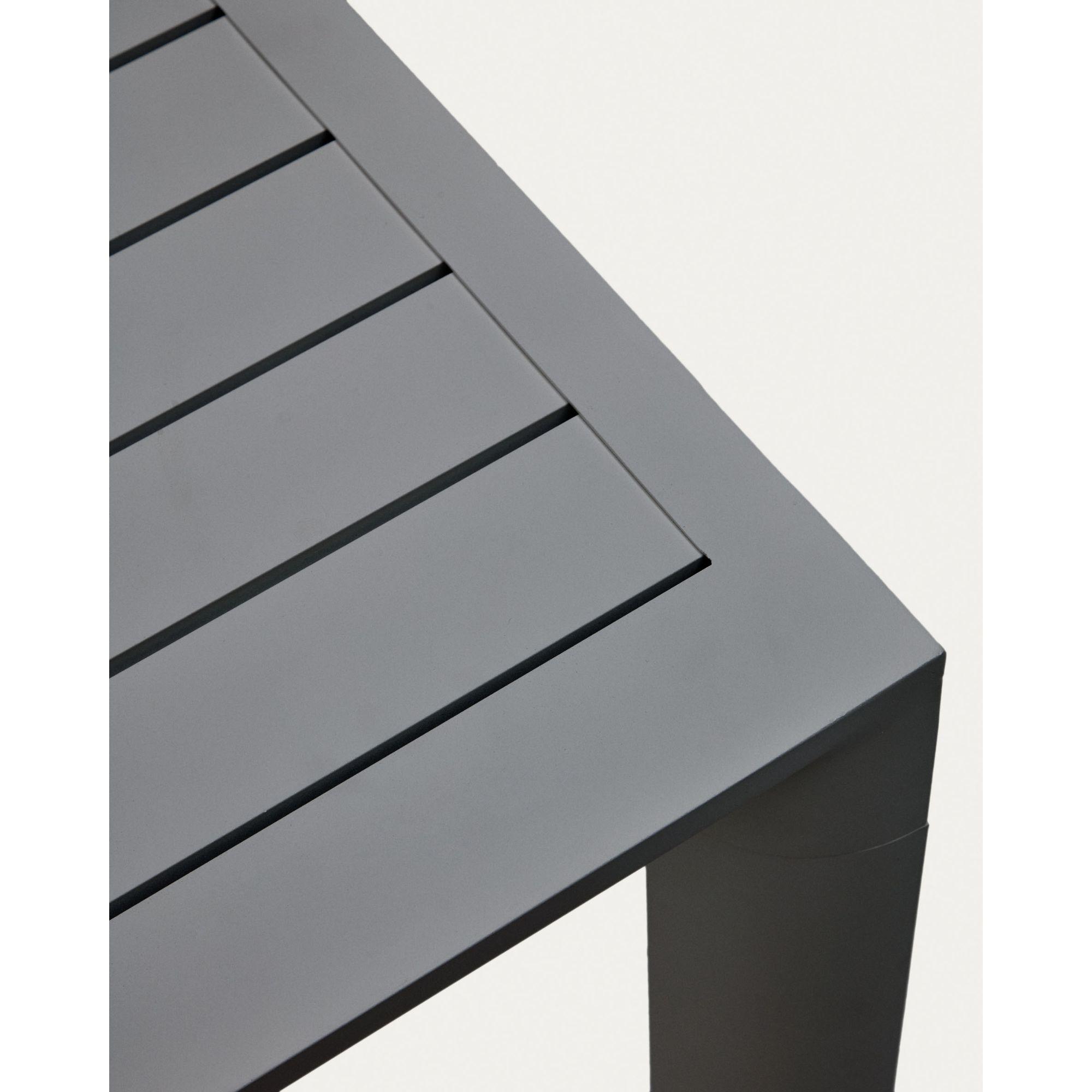Gartentisch Culip Aluminium grau 150x77