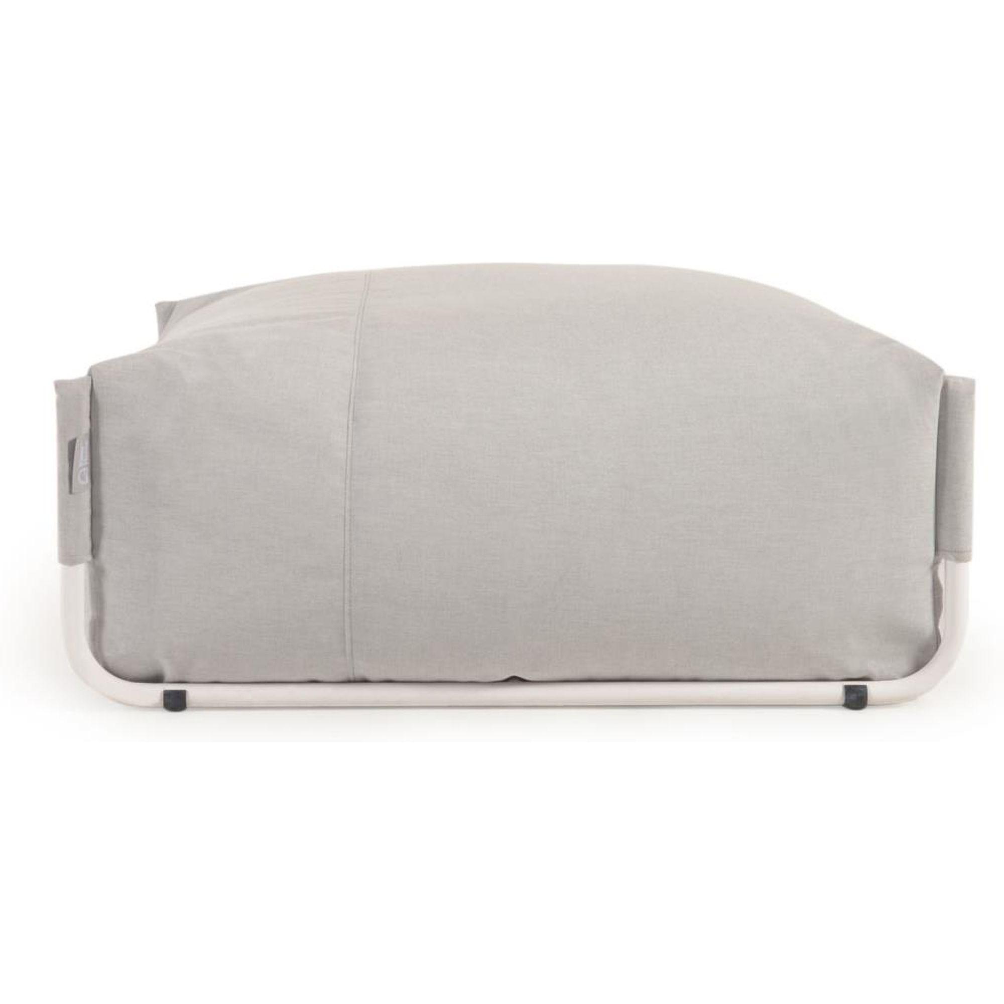 Gartenhocker Outdoor Square hellgrau 101x101