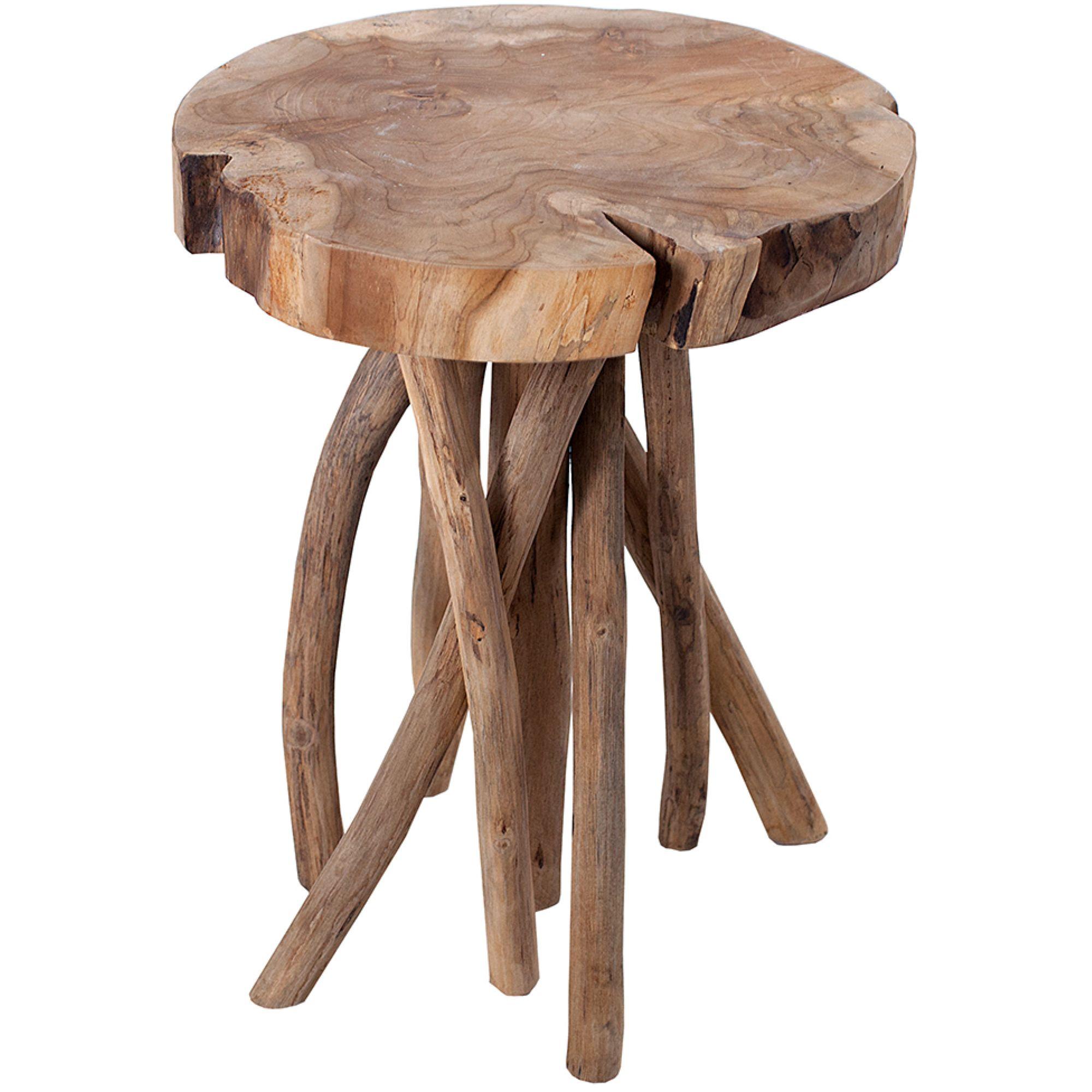 Beistelltisch Wurzel 30x30 Teakholz natur