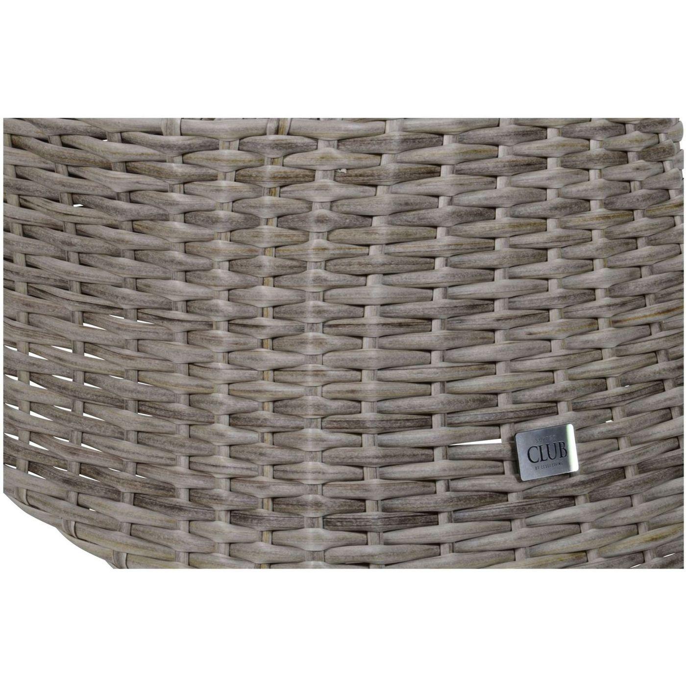 Gartenhocker mit Kissen Poly Rattan Panama Mountain