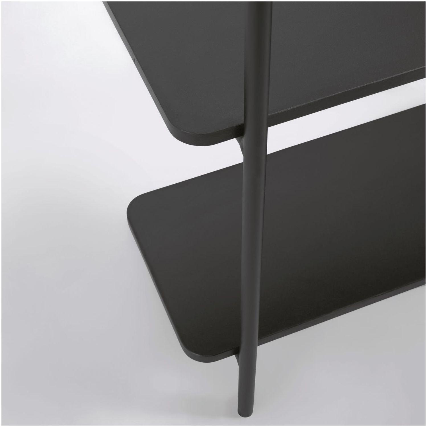 Wand-Kleiderständer Regal Gina Melaminplatte und Metallbeine 60x162