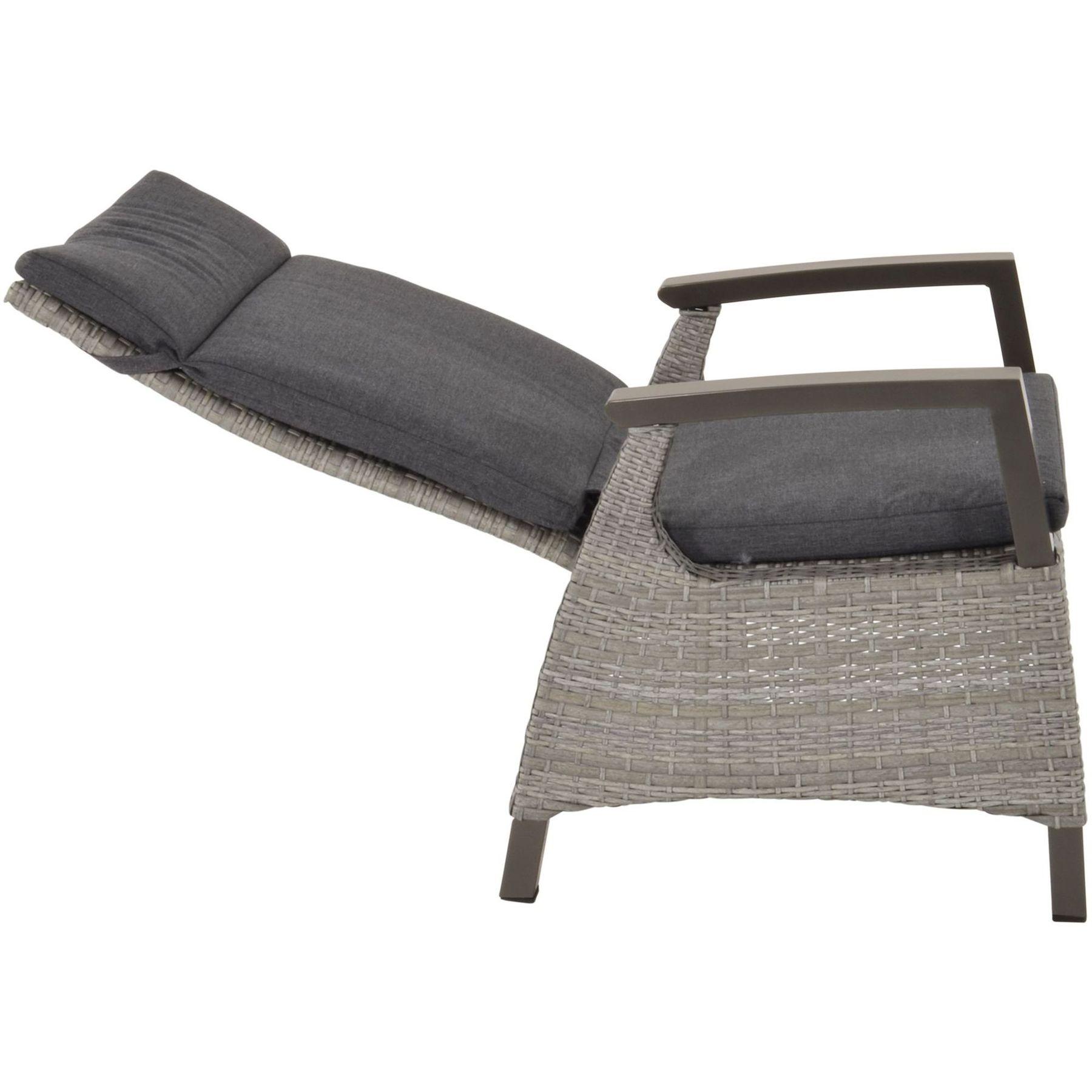 Poly Rattan Gartenstuhl Parma stone (verstellbar)