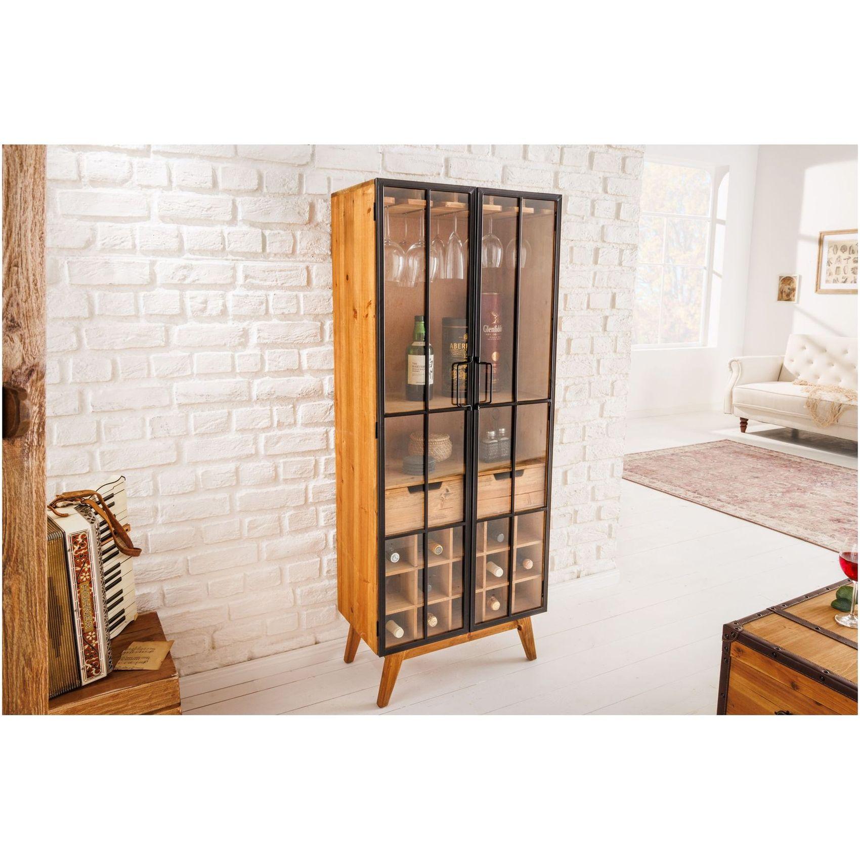 Barschrank Collector Tannenholz natur 60x150