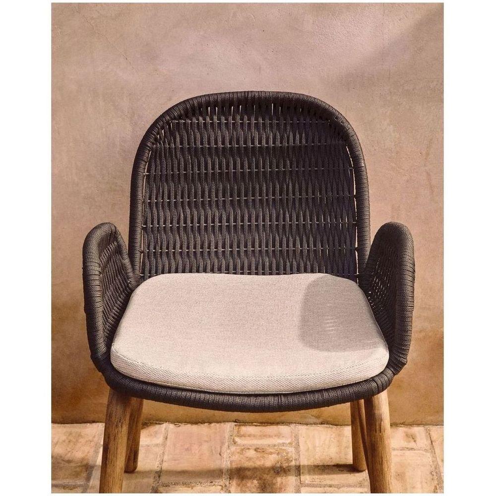 Stuhlkissen Alipa in Stoff Ecru 44x47