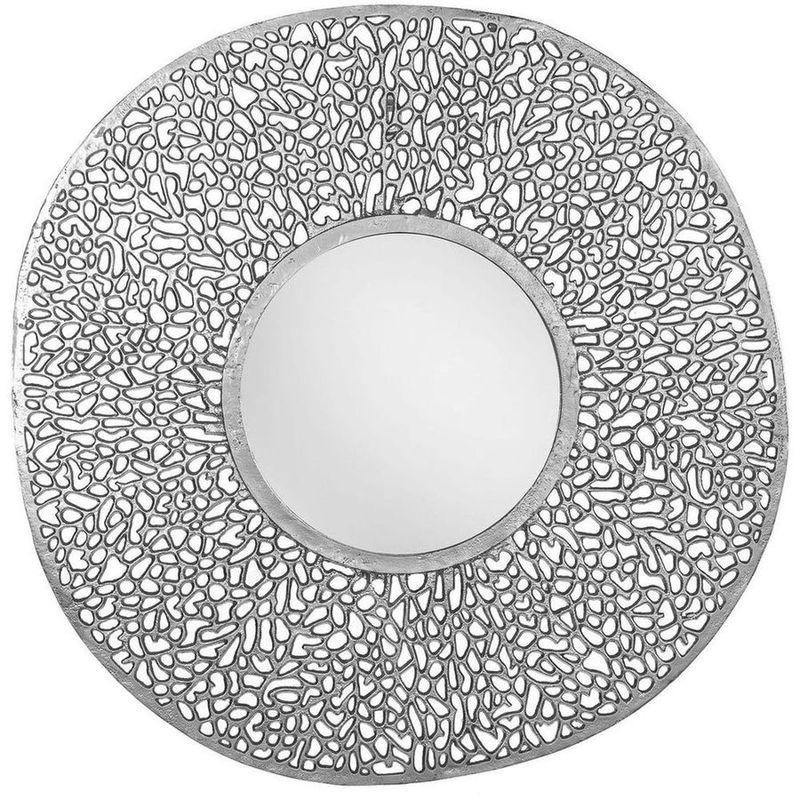 Wandspiegel Abstract 112x112 silber