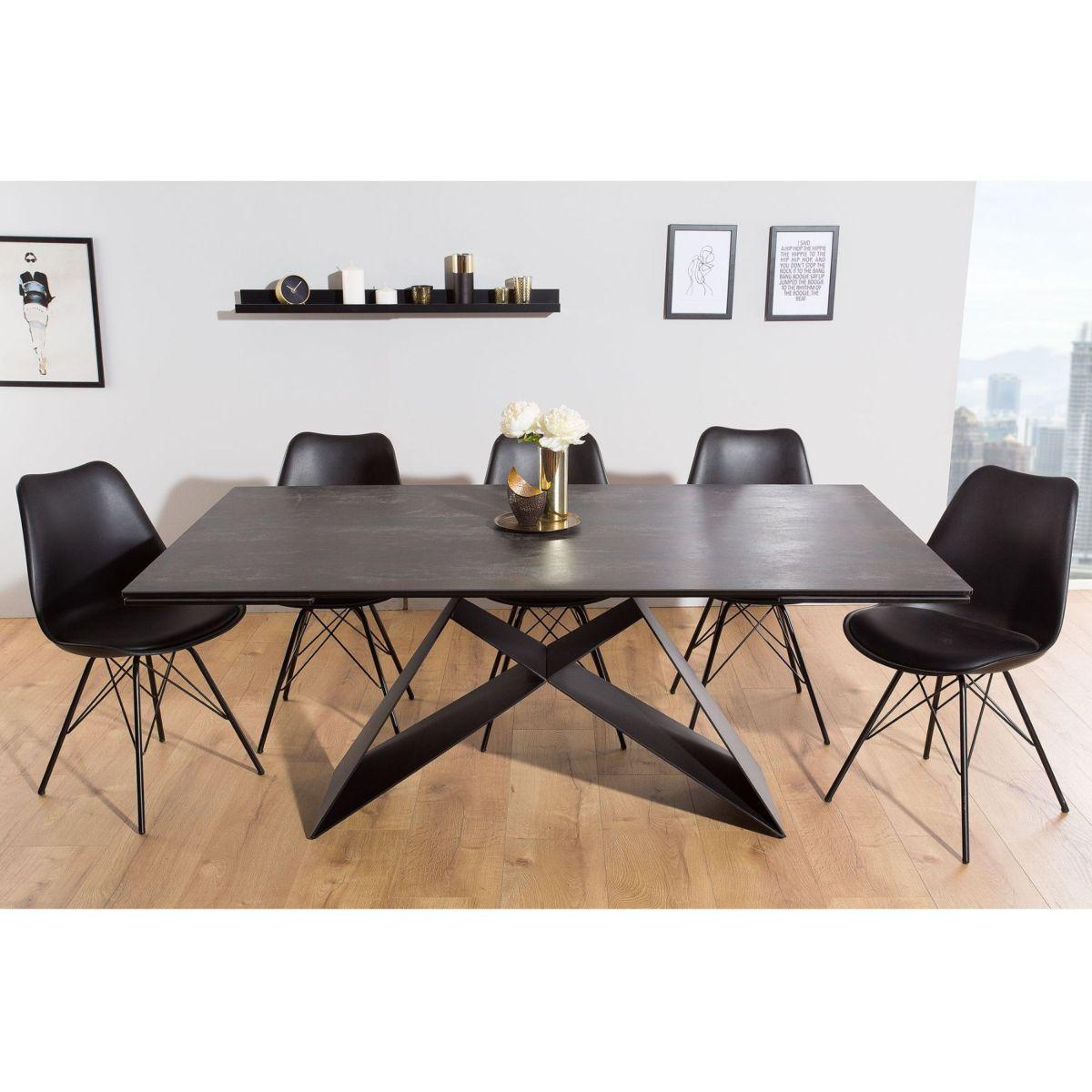 Ausziehtisch Italia2 180-260 Keramik Lava-Optik