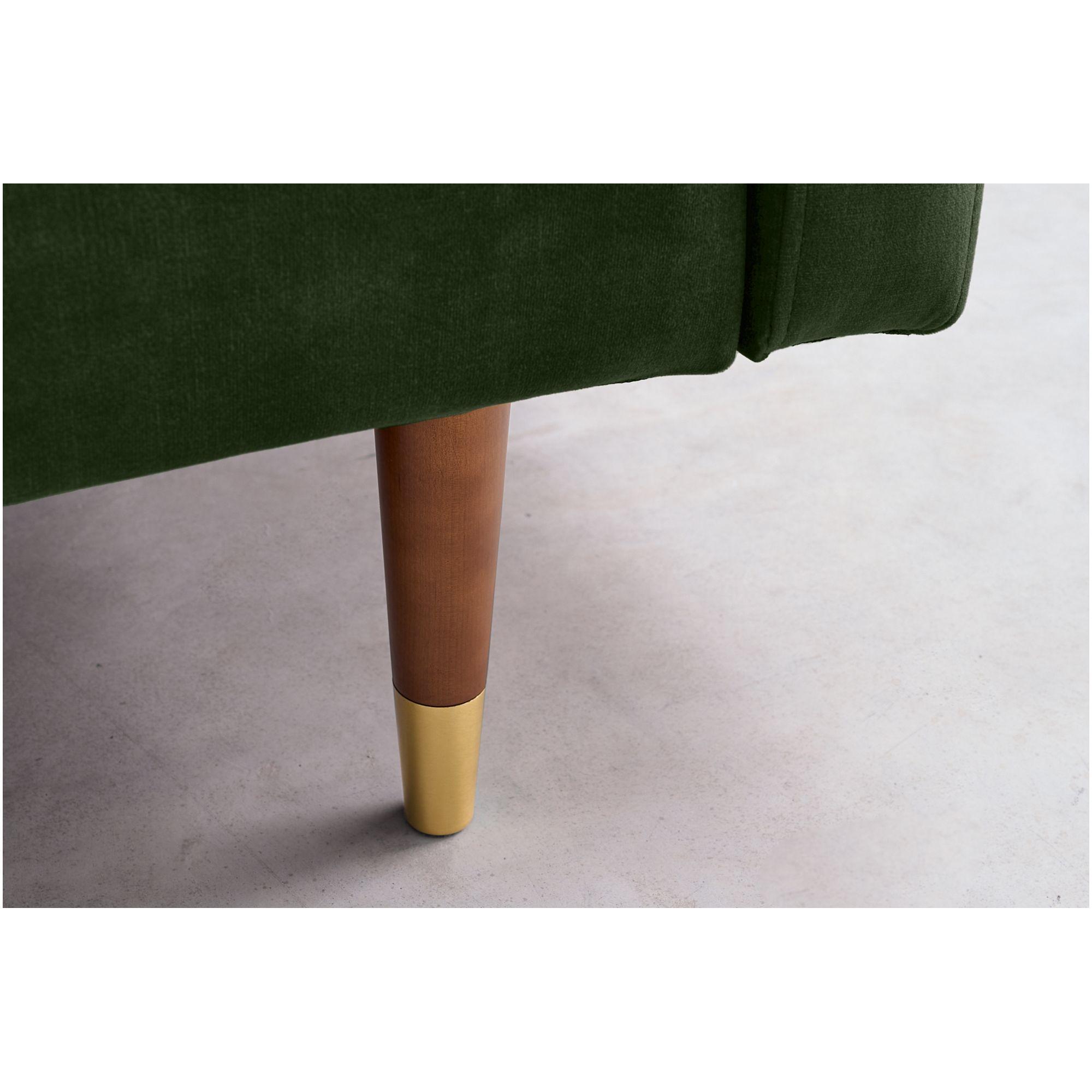 Bettsofa Cona Velours grün 195