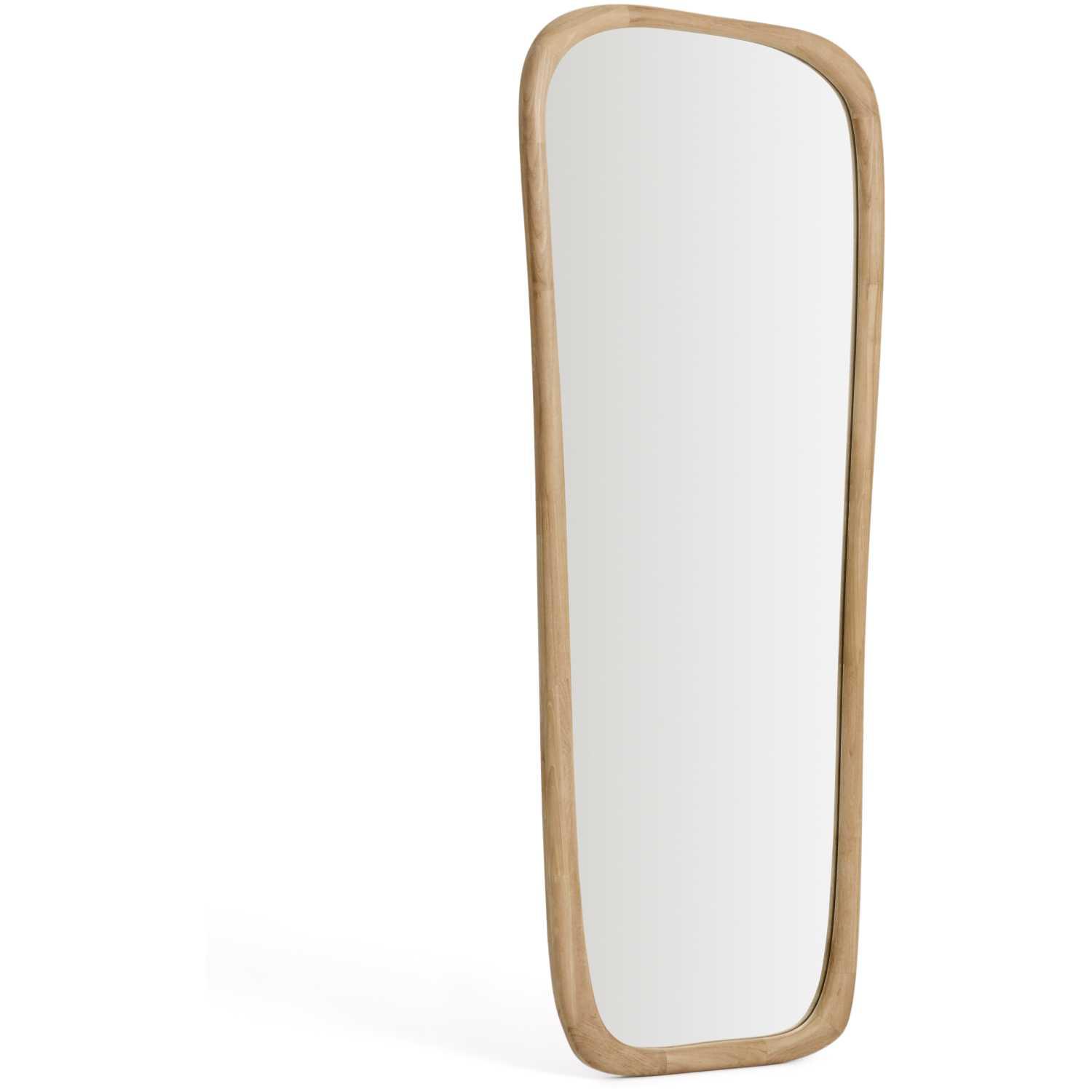 Wandspiegel Alura organisch Teakholz natur 61x158 FSC 100%