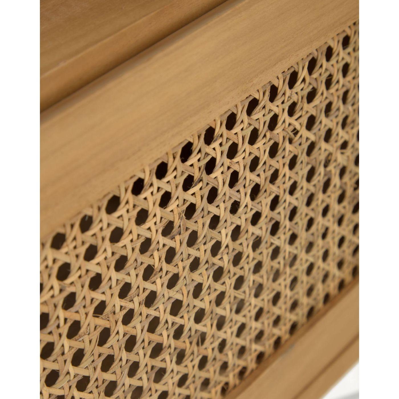 Badezimmermöbel Sabiela Wienergeflecht Teakholz 86x45