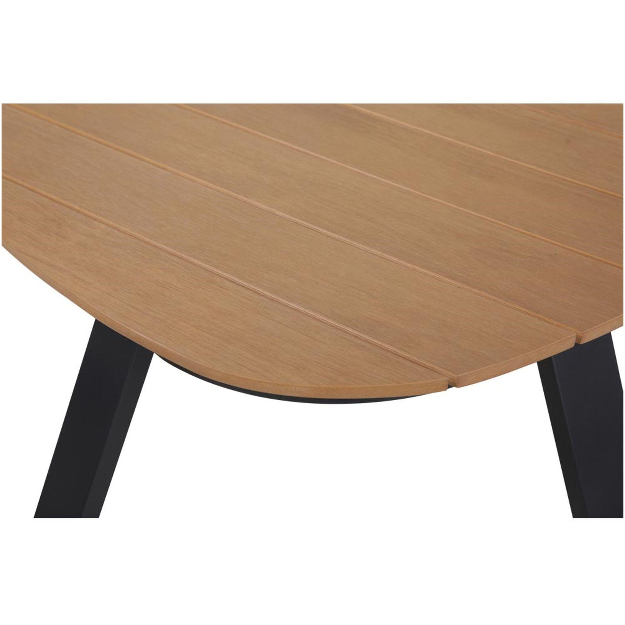 Garten Picknick Tischset dreickig Aluminium Poly-Holz Piazza