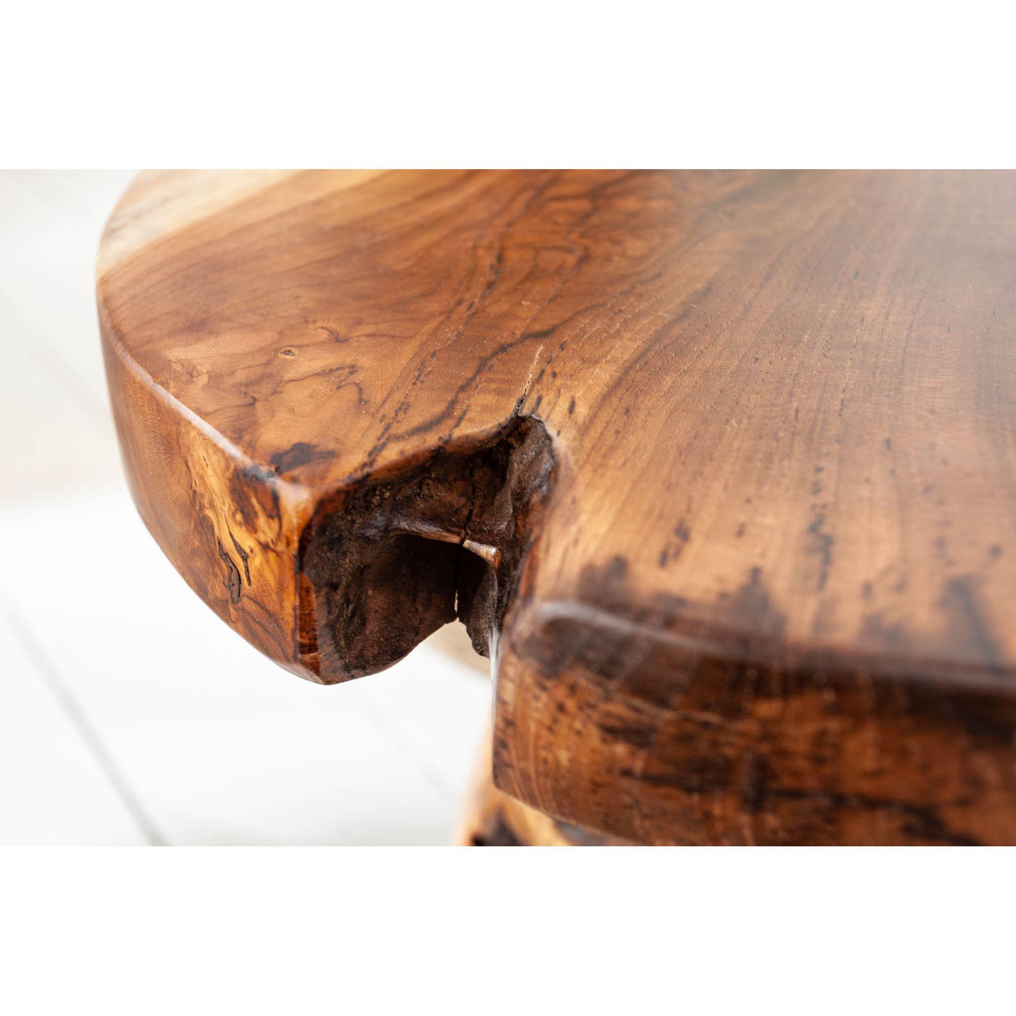 Beistelltisch Holzhocker Wurzel 40cm Teakholz Unikat