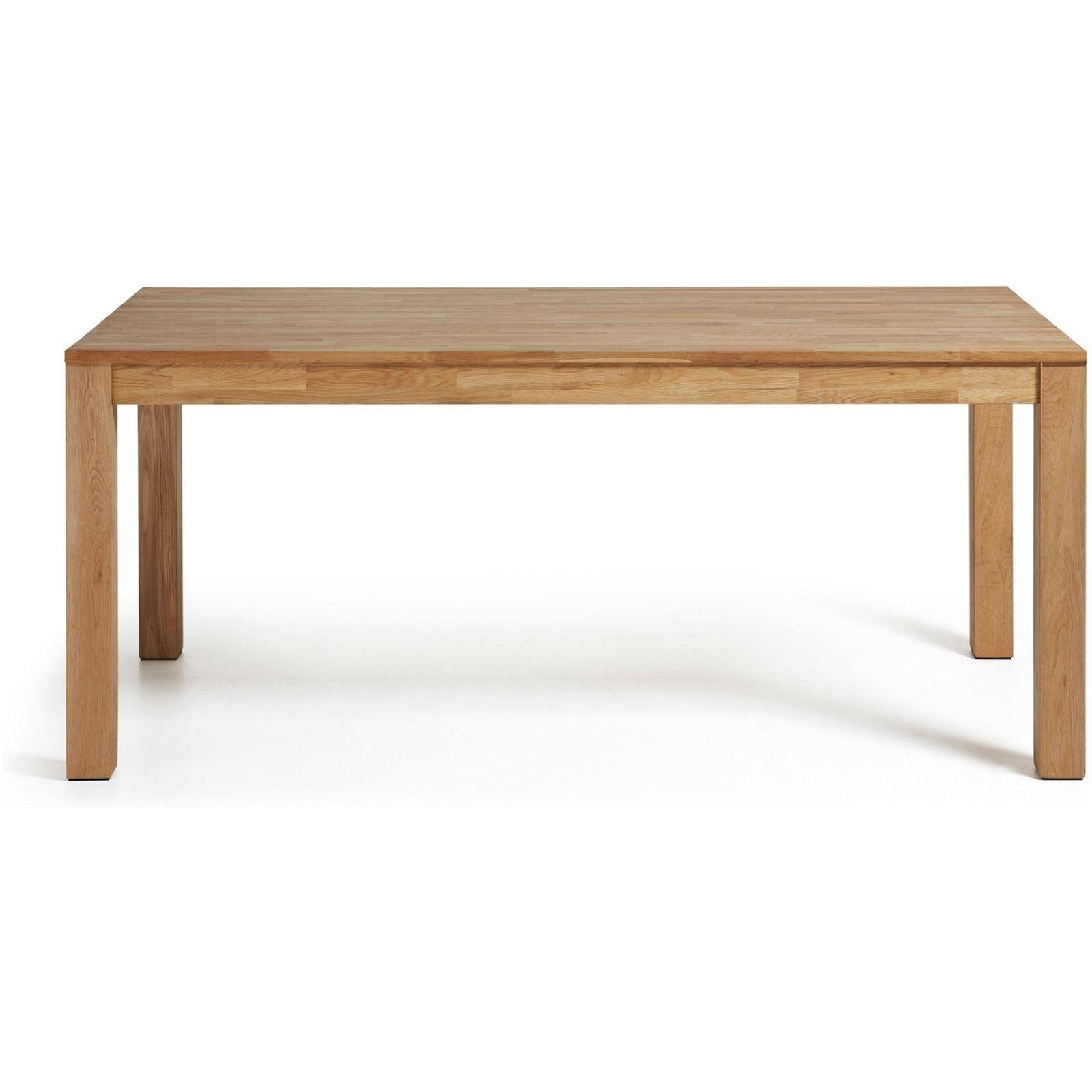 Esstisch ausziehbar Massivholz Nito Eichenholz massiv - Grösse: 120-200x75