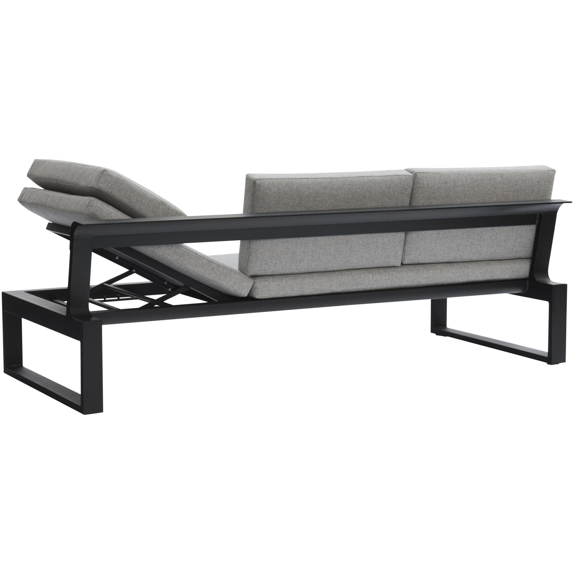 Gartensofa mit Funktion Miami Aluminium anthrazit 200