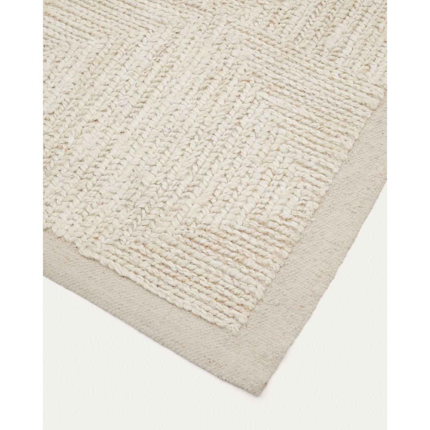 Sicali Teppich aus Jute weiss 160 x 230 cm