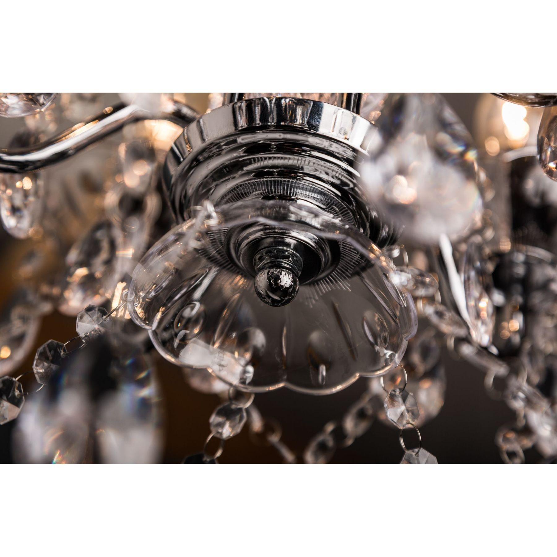Kronleuchter Crystals S 5-armig chrom