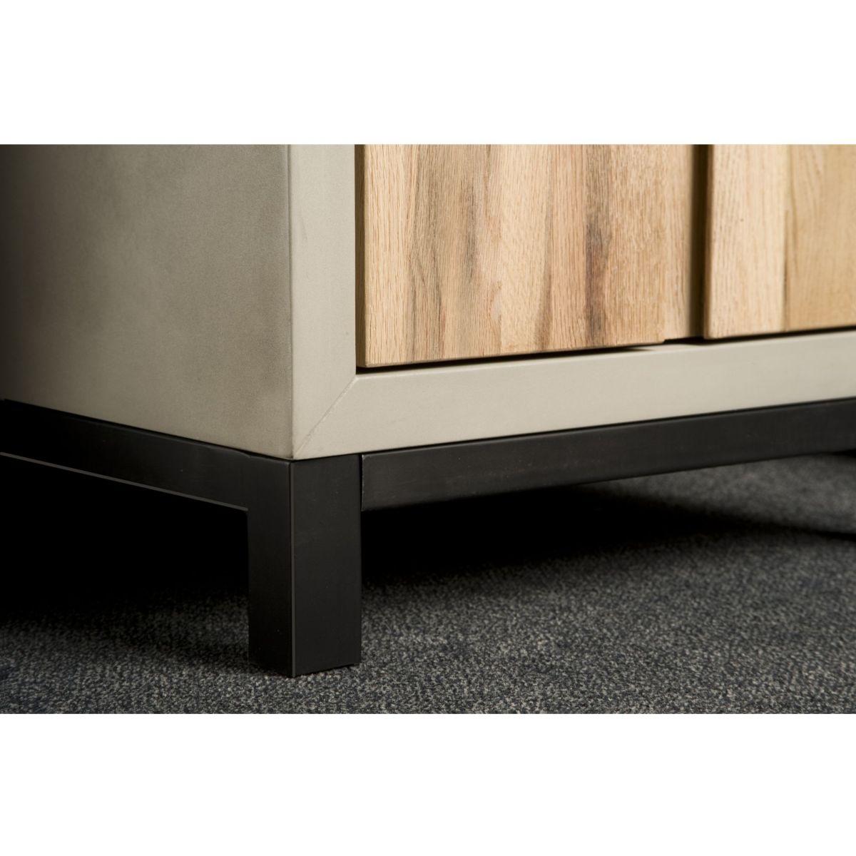 Bücherregal Framework 50x180 Eichenholz Metall