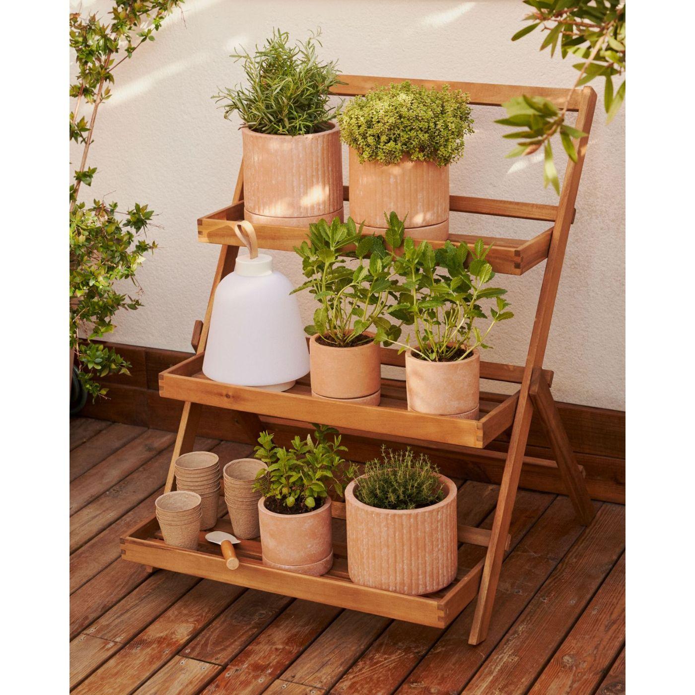 Gartenregal Victora Outdoor Akazienholz massiv 70x85