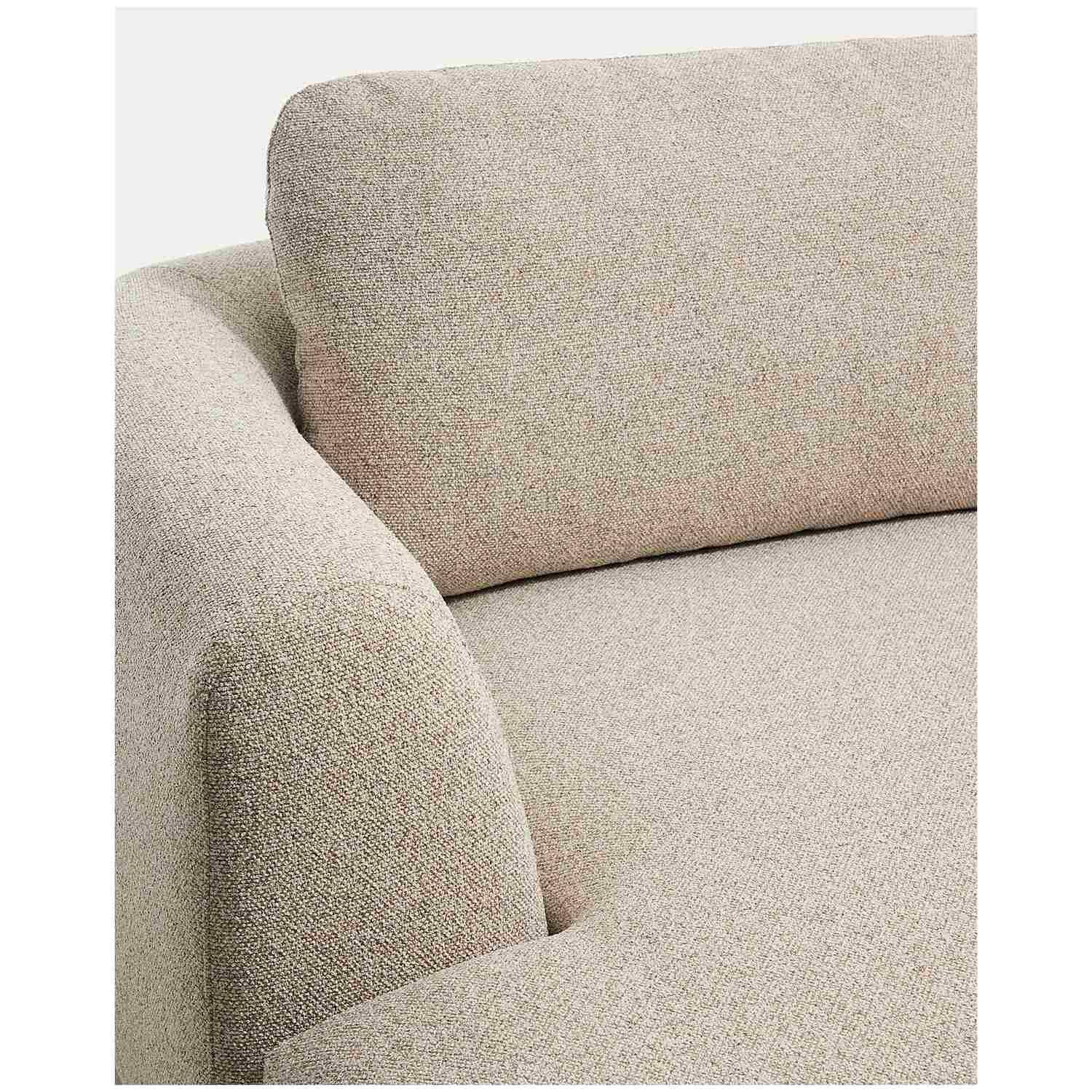 3-Sitzer Sofa Vera mit Chaiselongue links in Beige 232x176 FSC Mix Credit
