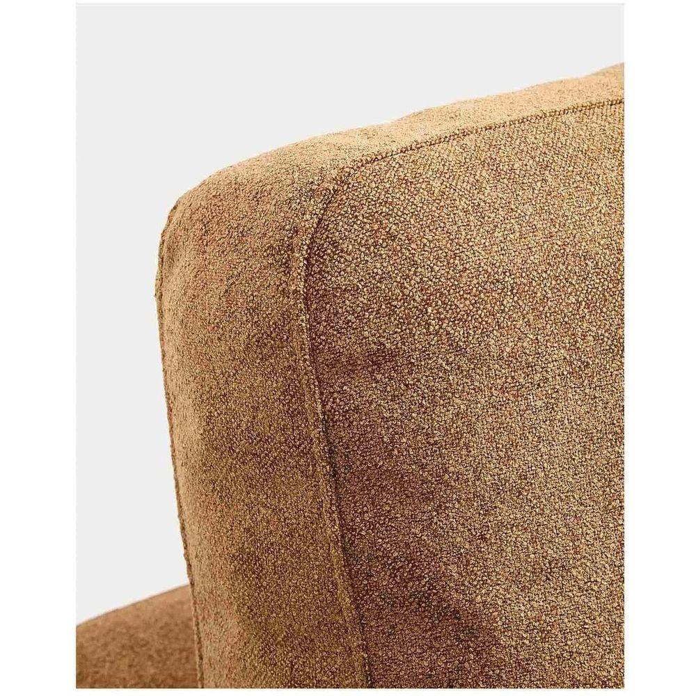 3-Sitzer-Sofa Gala aus Microbouclé mit doppelter Chaiselongue in Senfgelb FSC Mix Credit 210x193