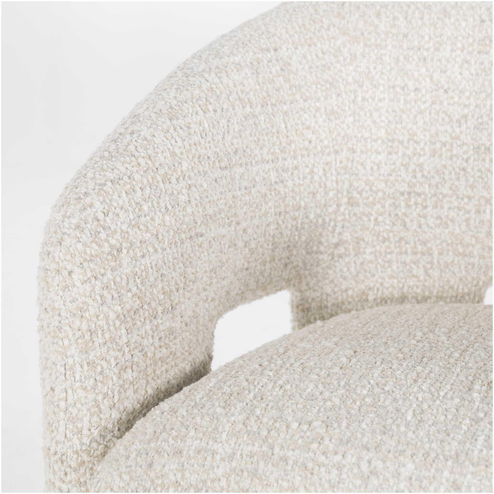 Armlehnstuhl Luiz Stoff beige
