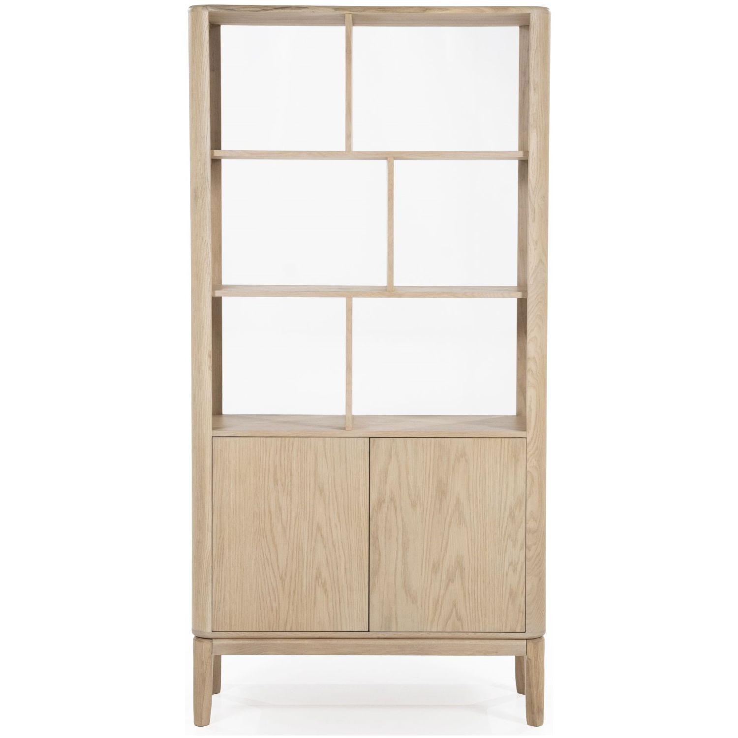 Bücherregal Marvin Eichenholzfurnier natur 90x180