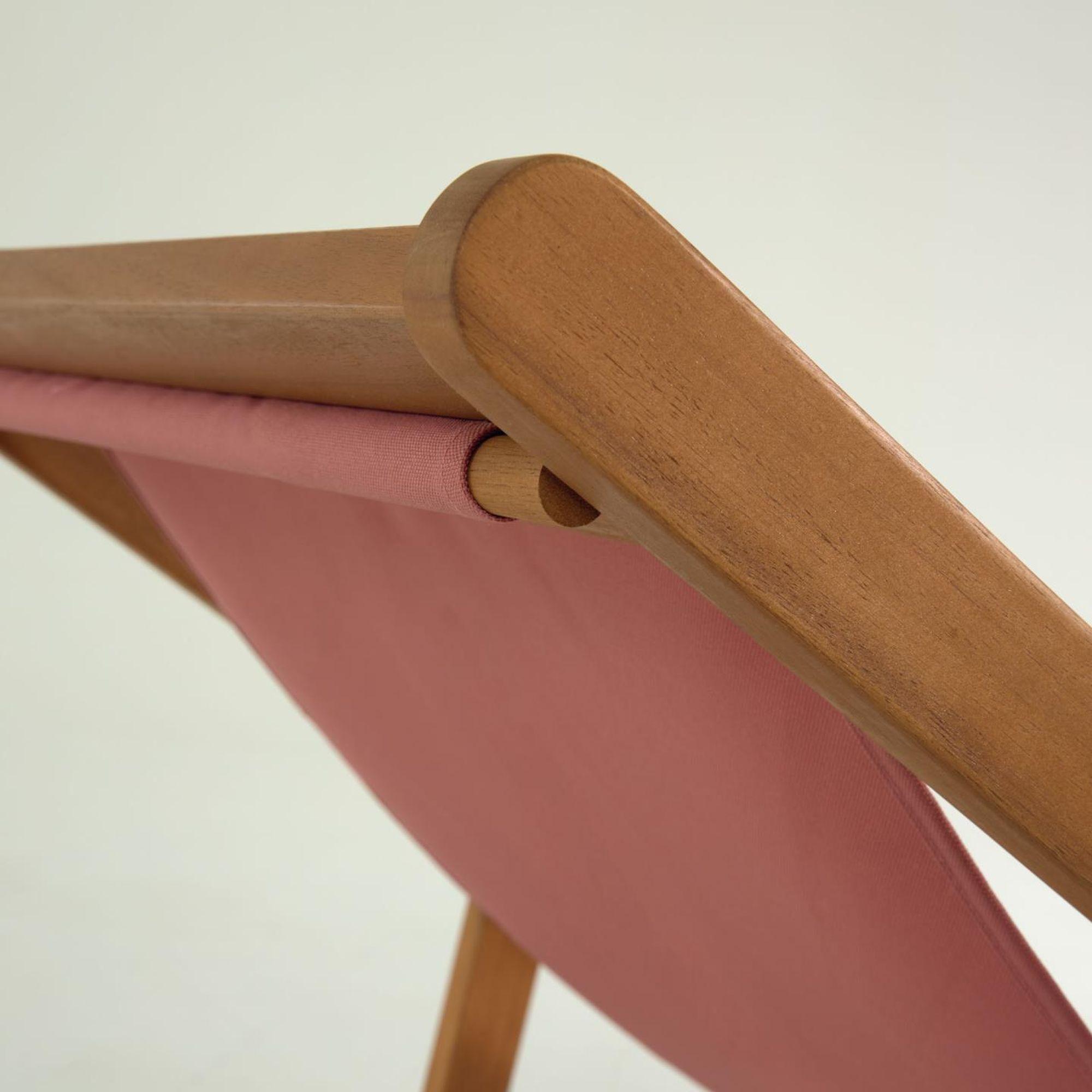 Liegestuhl Lounger terrakotta (verstellbar)