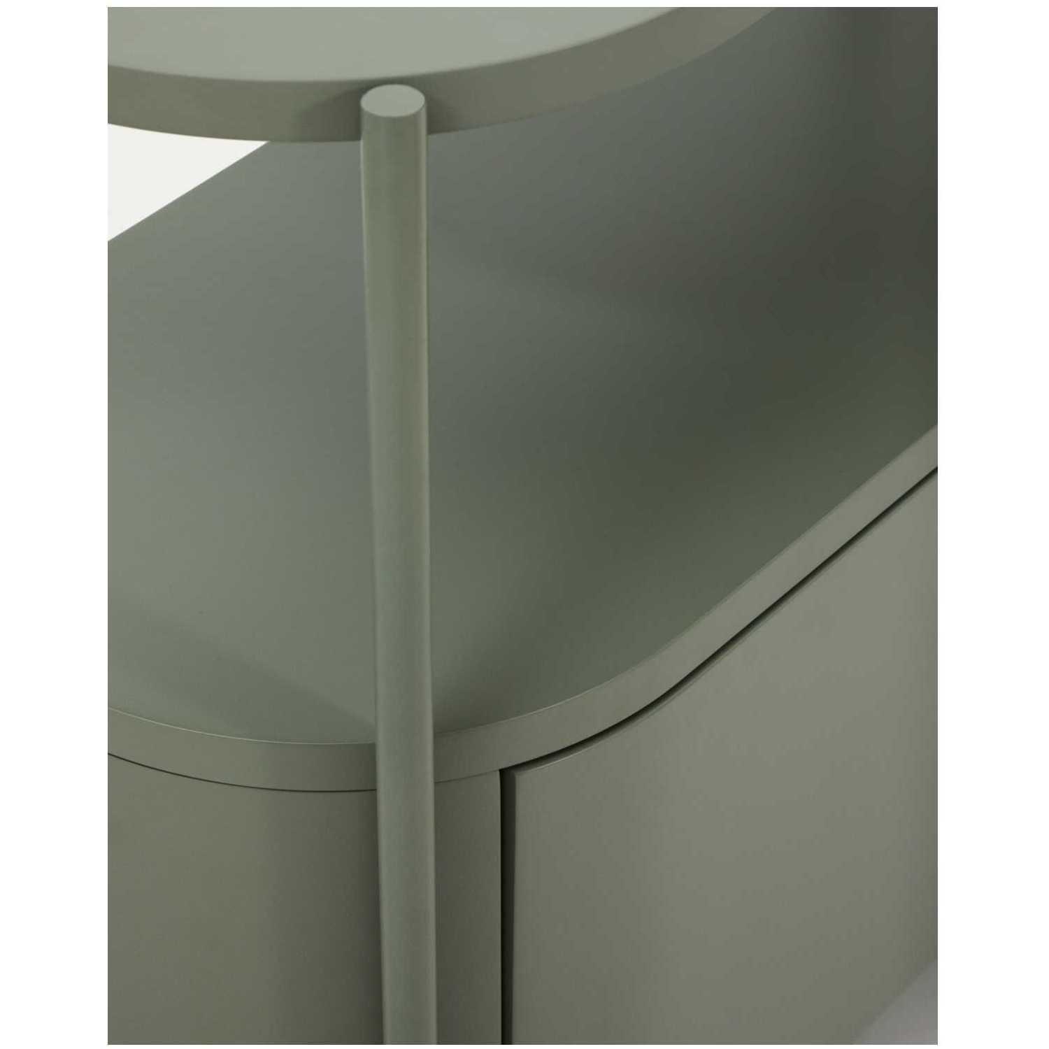 Badezimmermöbel Arely mit Stahlgestell und grün lackiertem MDF 90x40