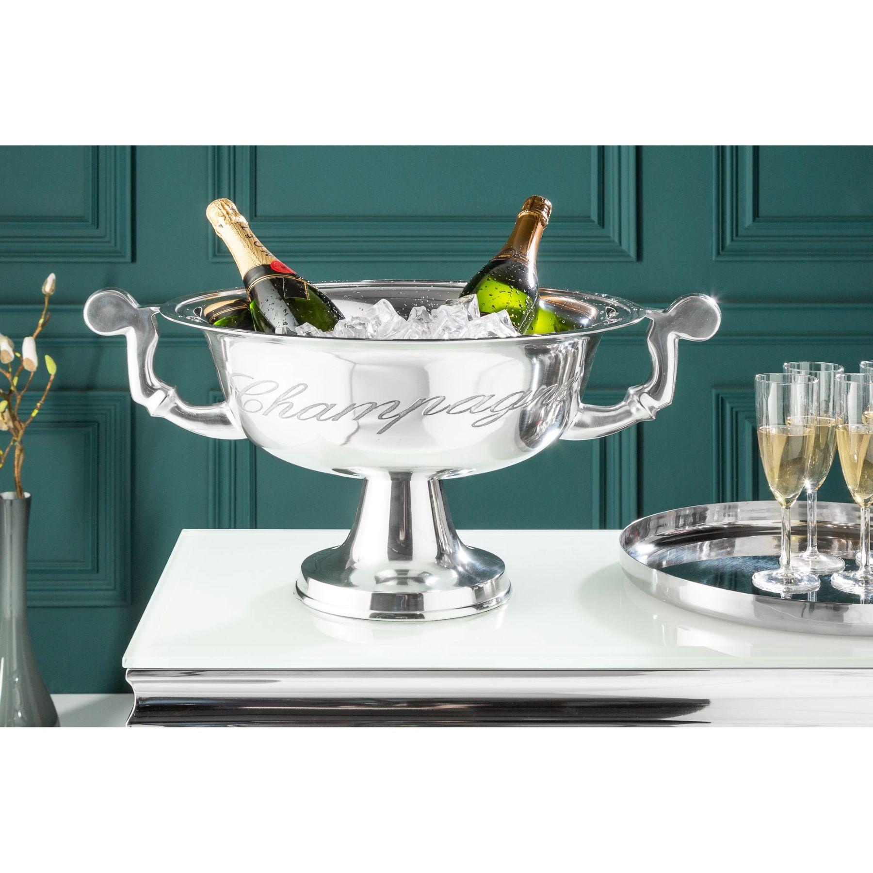 Champagner-Kühler Weinkühler Champagne 65cm Aluminium silber