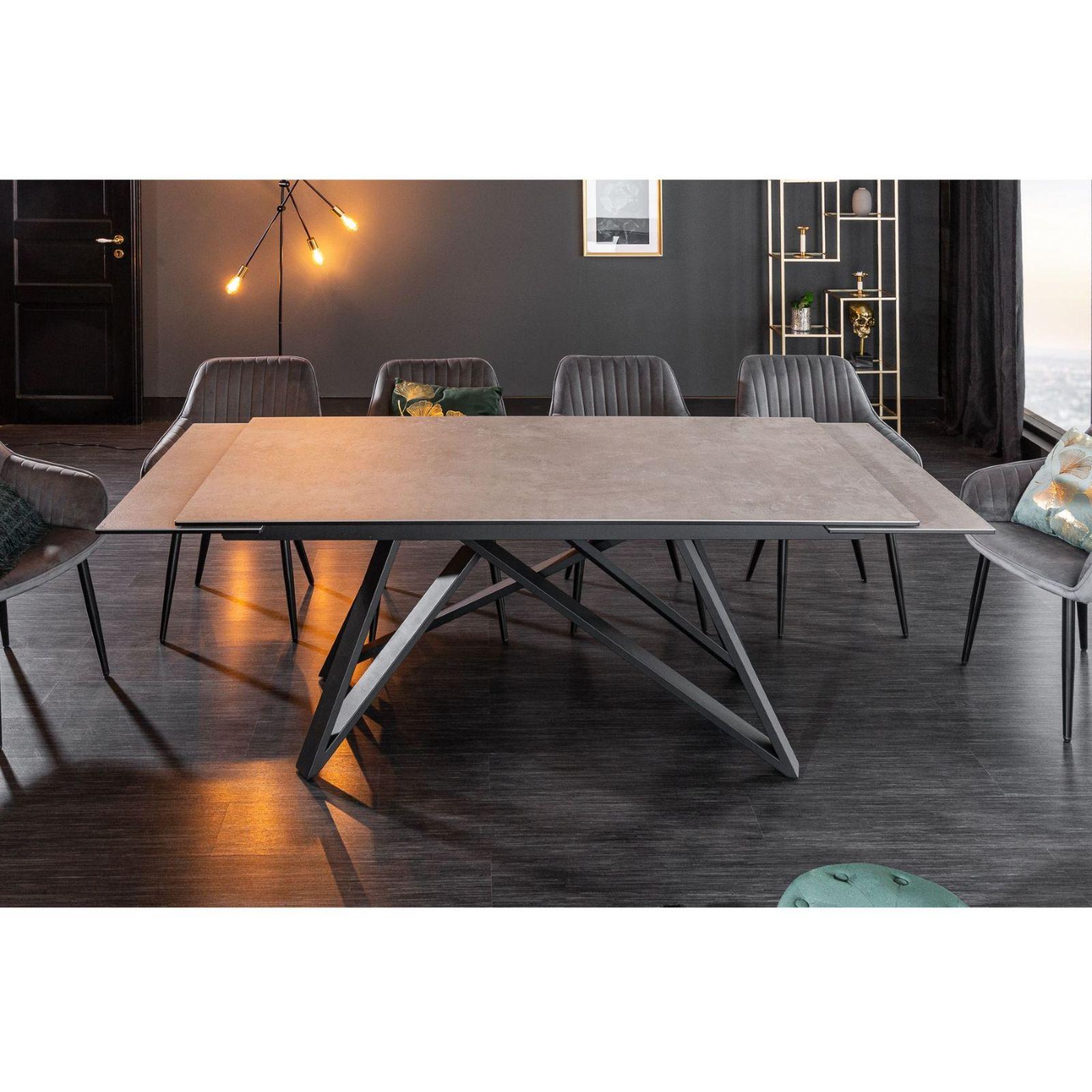 Ausziehtisch Italia1 180-220-260 Keramik Beton-Optik