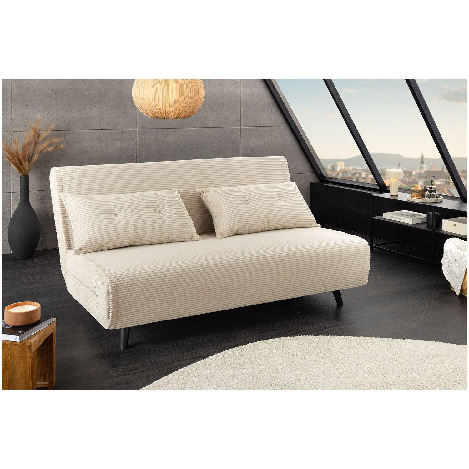 Bettsofa Copenhagen Cord Stoff beige 140