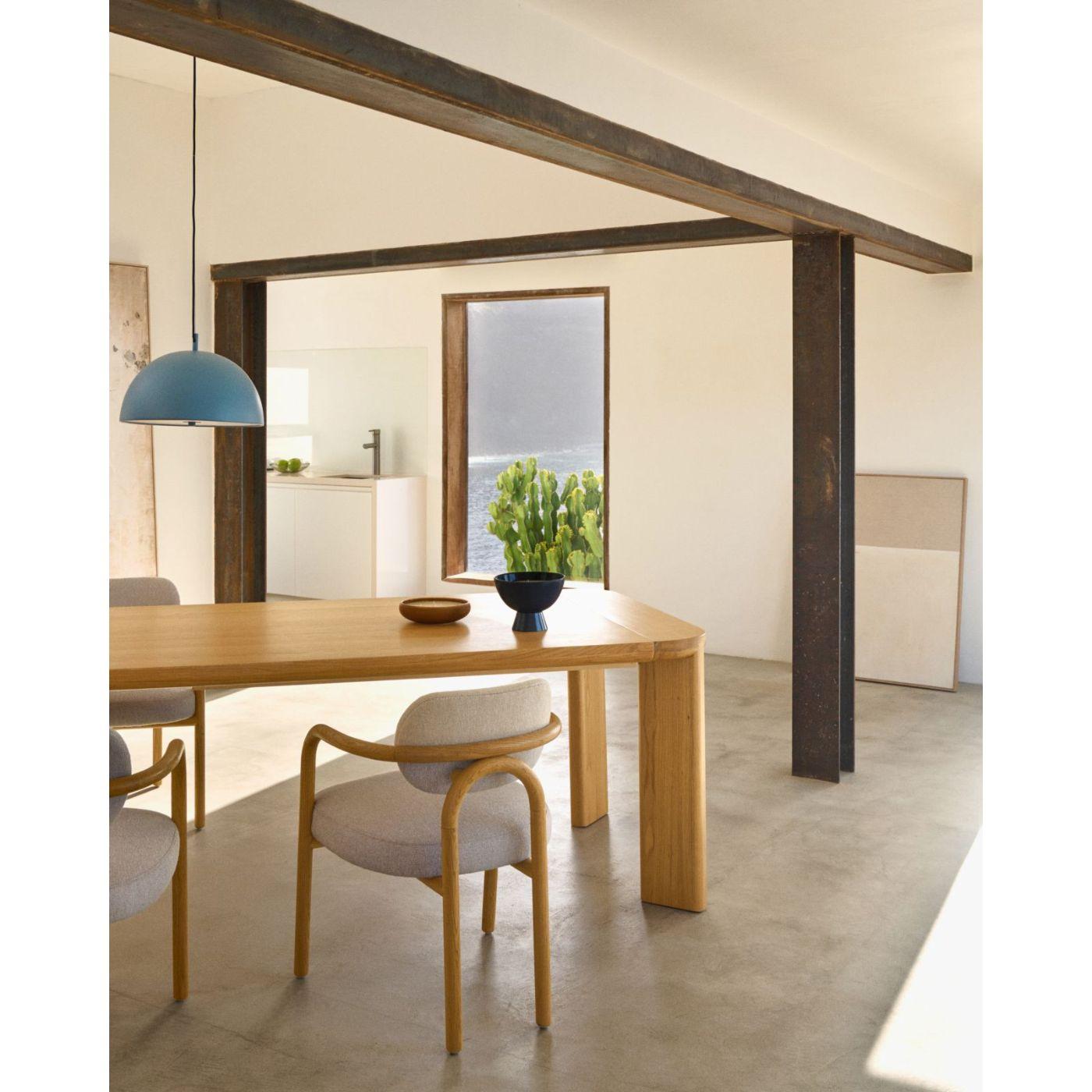 Esstisch Ausziehtisch Jondal Massivholz und Eichenfurnier natur 100 % FSC - Grösse: 205-285x100