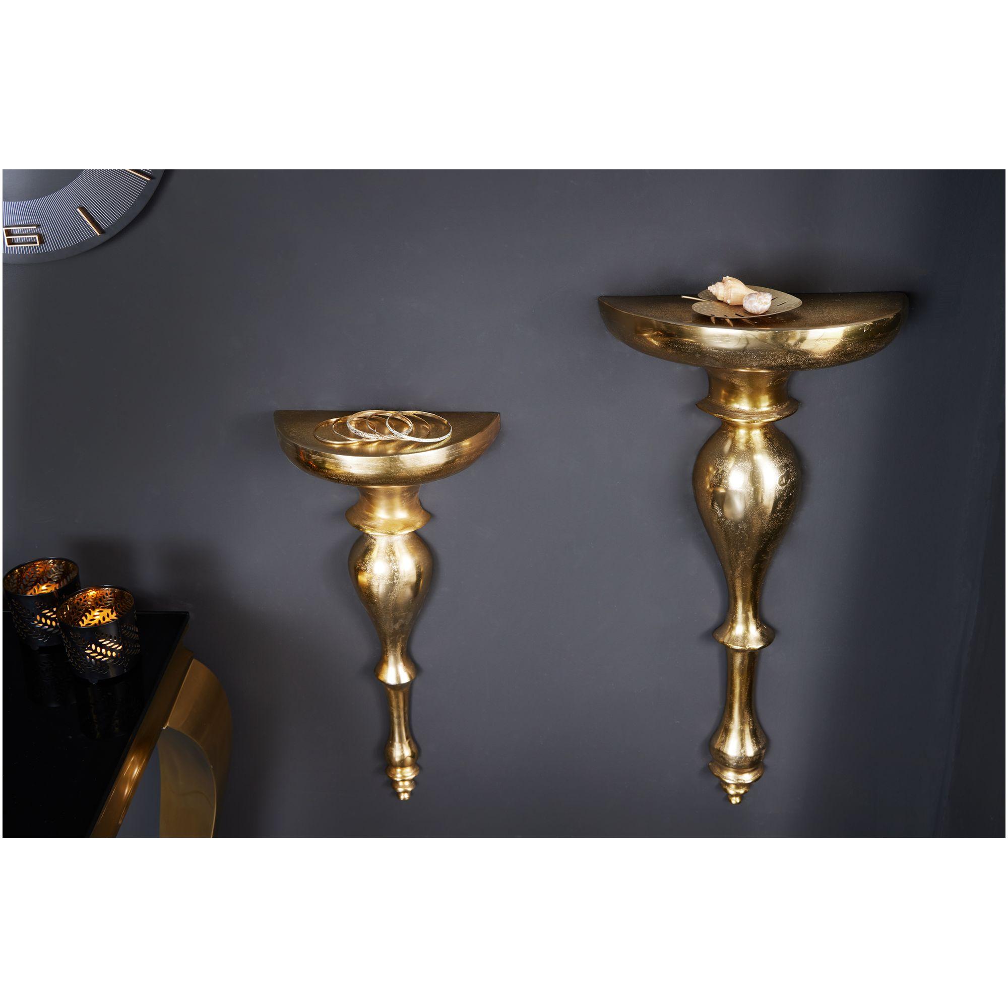 Wandkonsole Prestige Aluminium gold 60cm