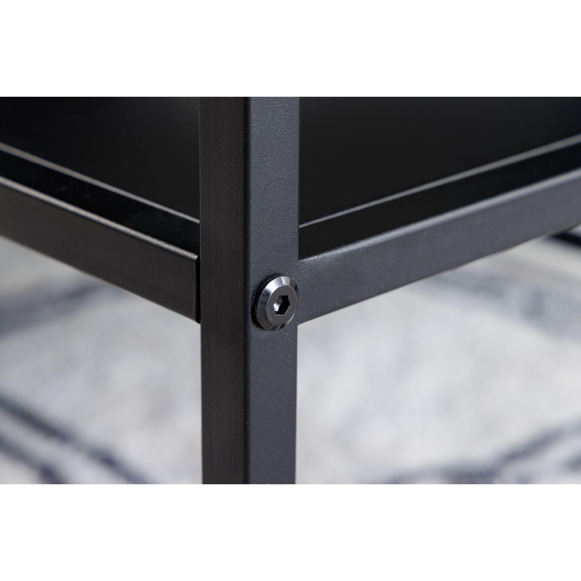 Konsole Lowboard Steel Metall schwarz 120