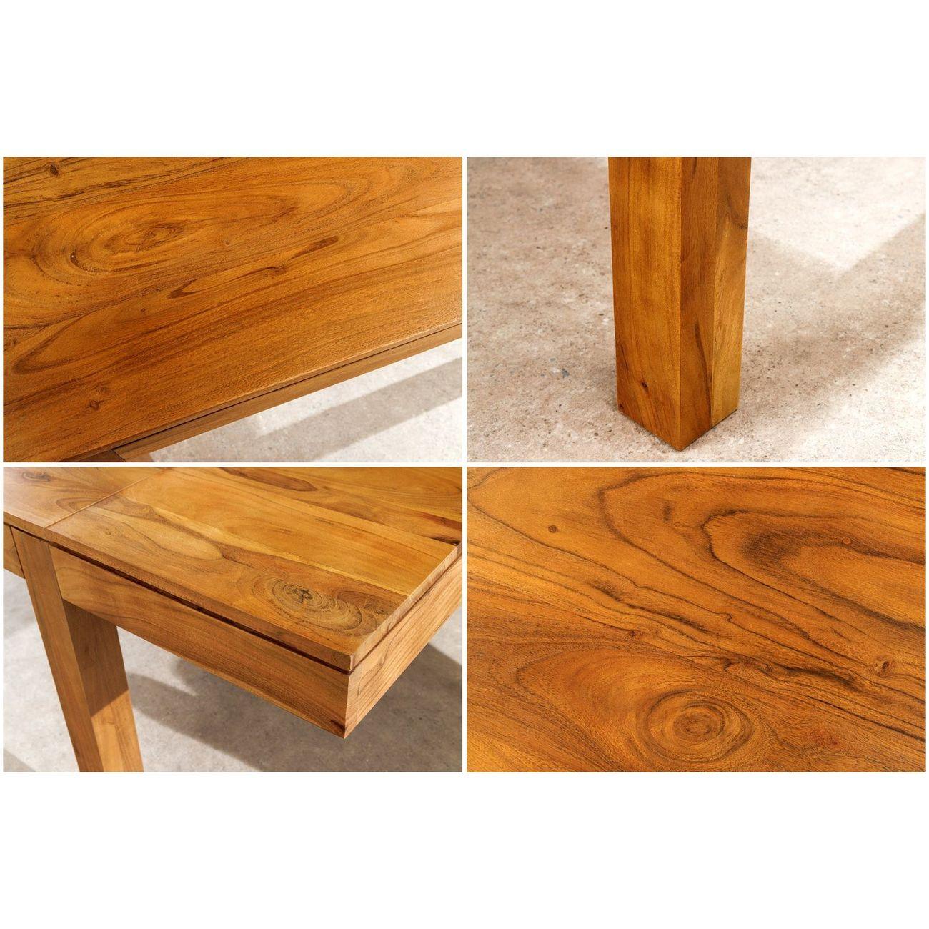 Esstisch ausziehbar Leno Akazienholz honey 120-160-200x80