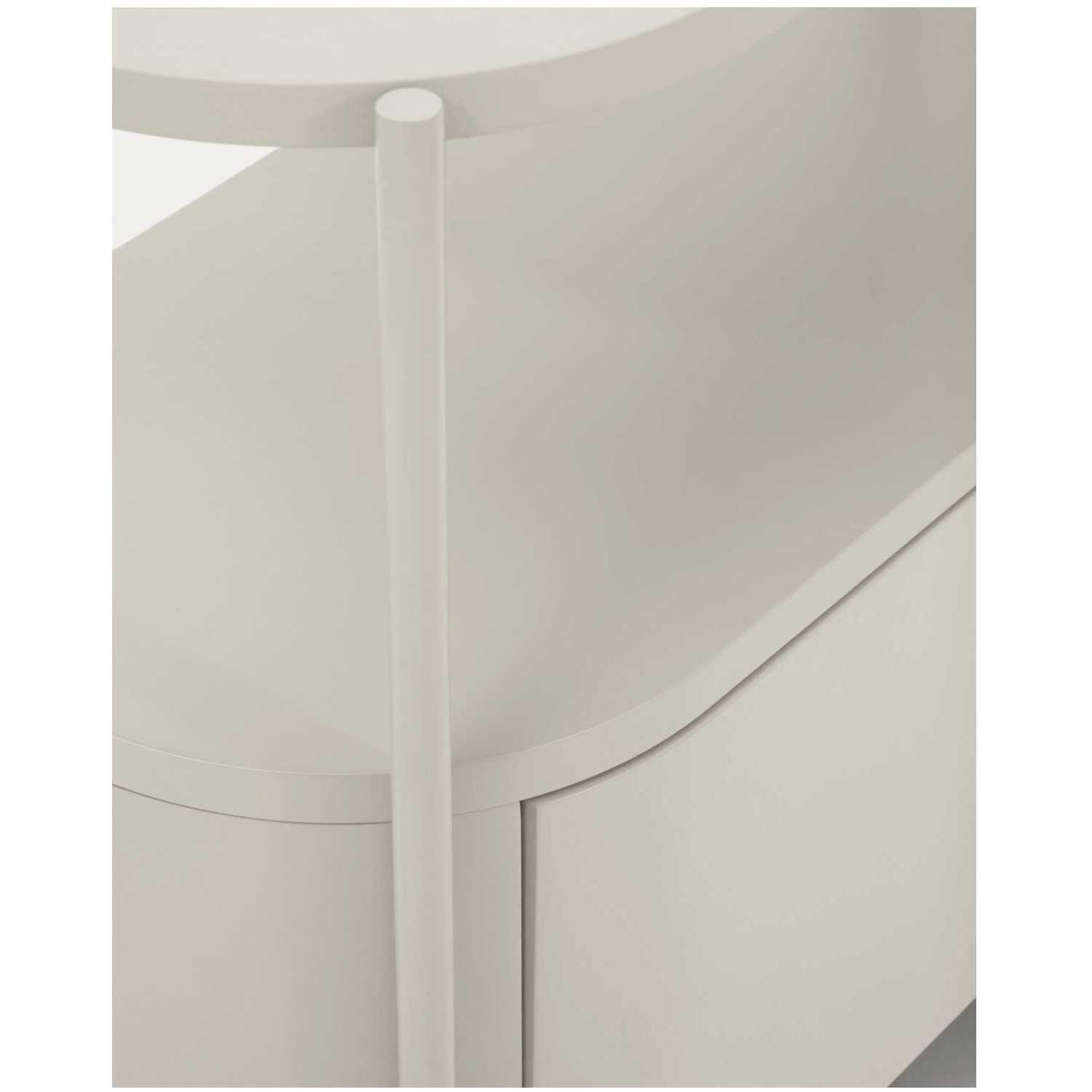 Badezimmermöbel Arely mit Stahlgestell und weiss lackiertem MDF 90x40