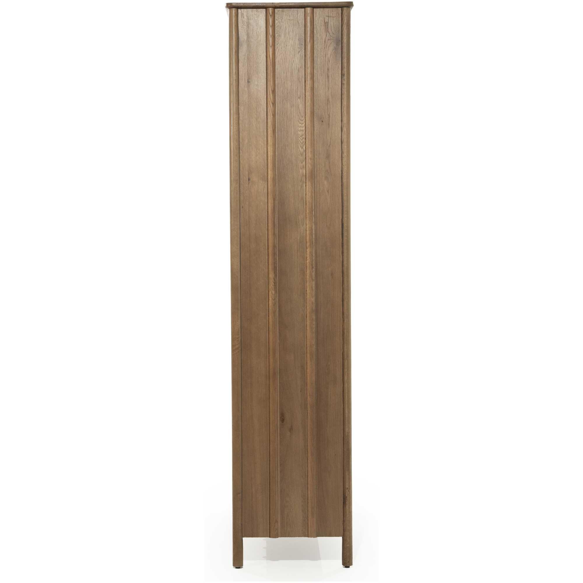 Holzschrank Paul Eichenholz braun 102x210