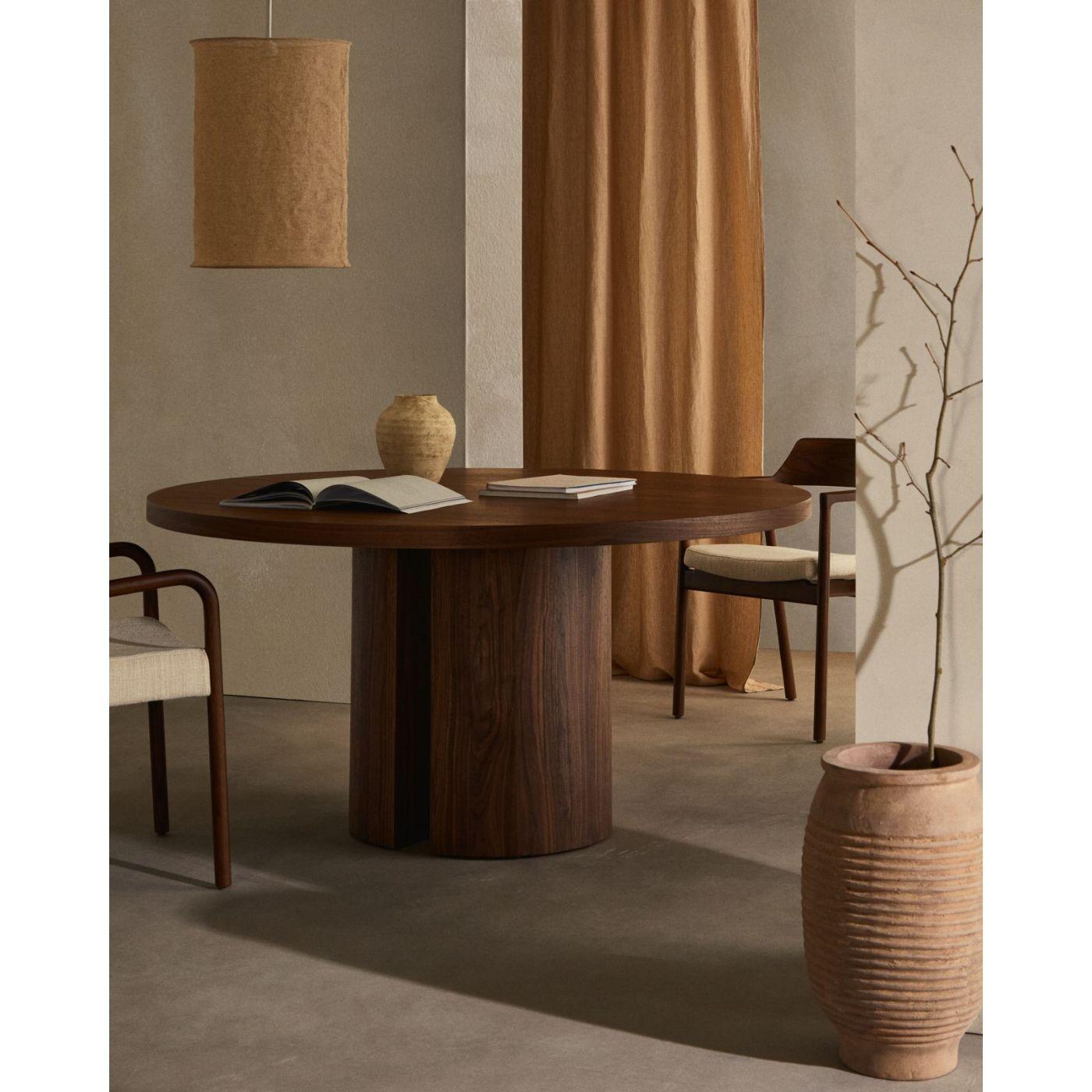 Lampenschirm für Deckenlampe Mariela Leine beige 40x40 II