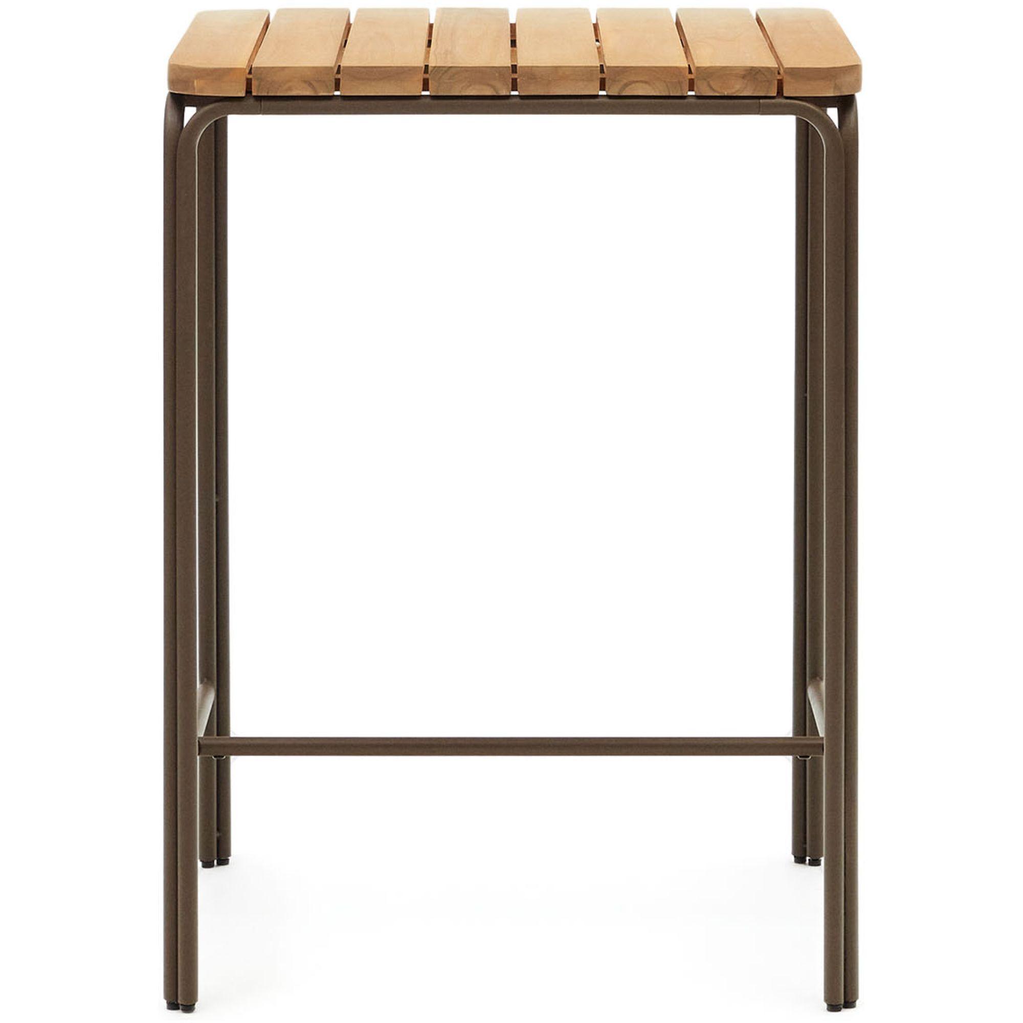 Garten Bartisch Salguer Stahl Akazienholz 70x70