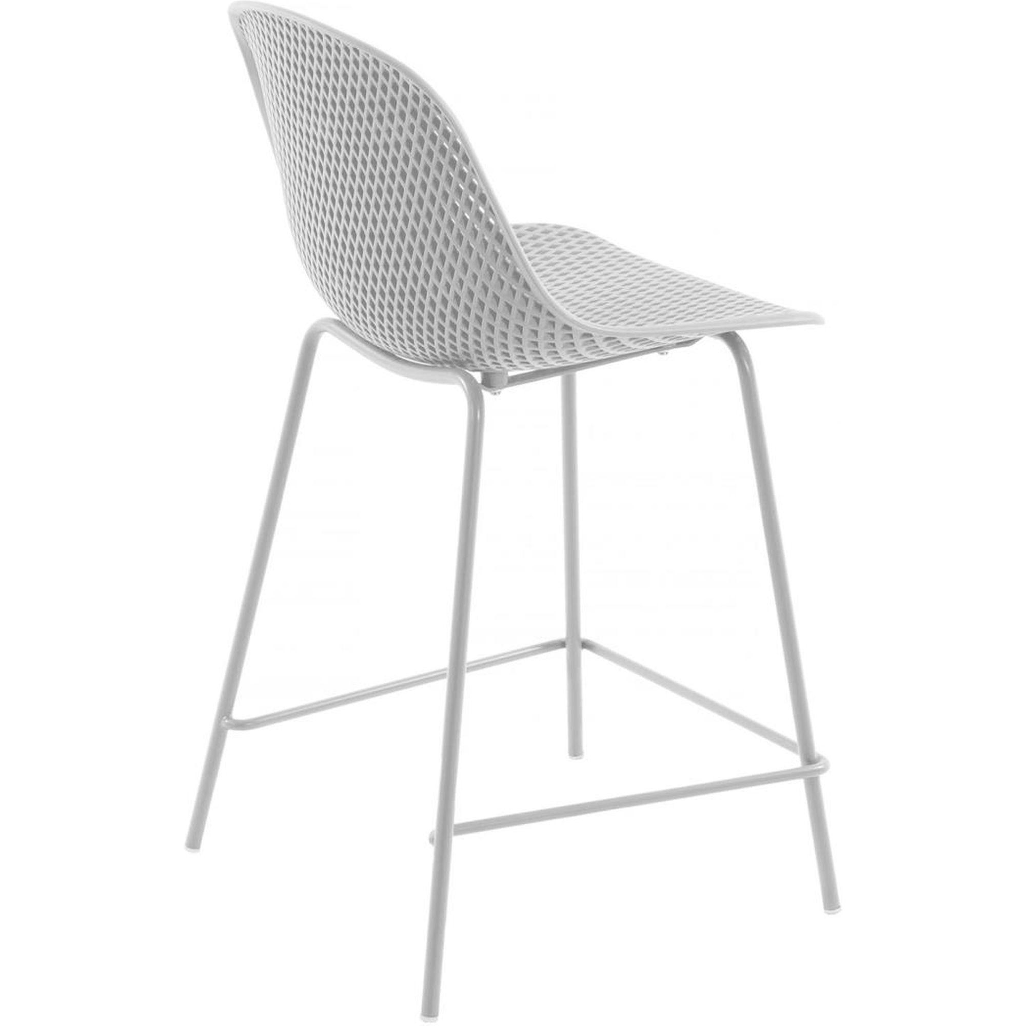 Barhocker Outdoor Garten Quinby Quinby weiss Sitzhöhe 65