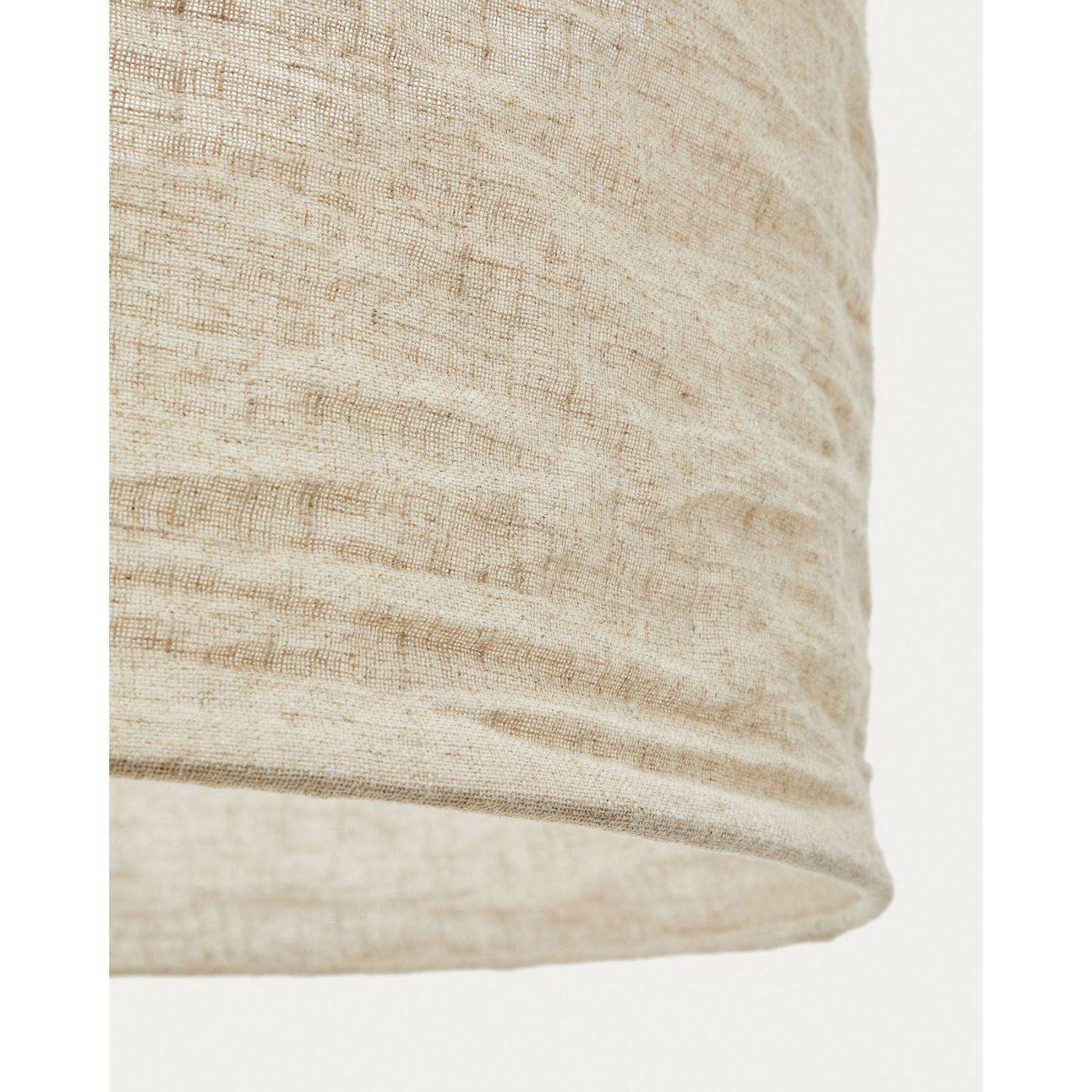 Lampenschirm für Deckenlampe Mariela Leine beige 40x40 II