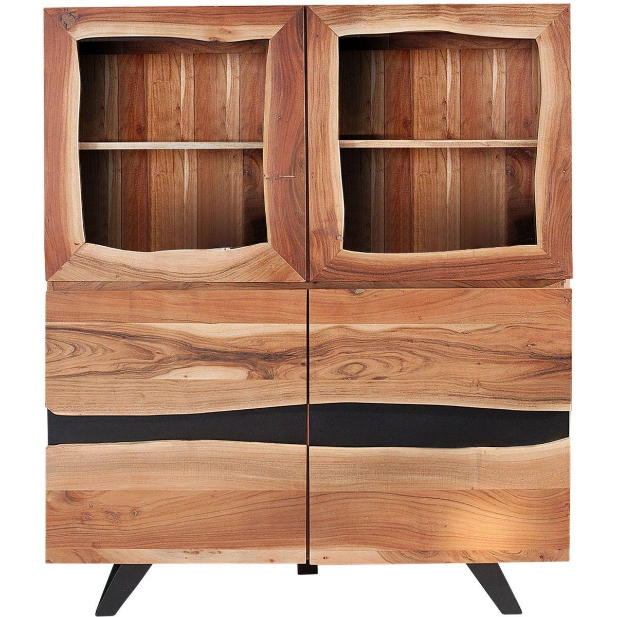 Highboard Nature Line Baumkante Akazie 118x140